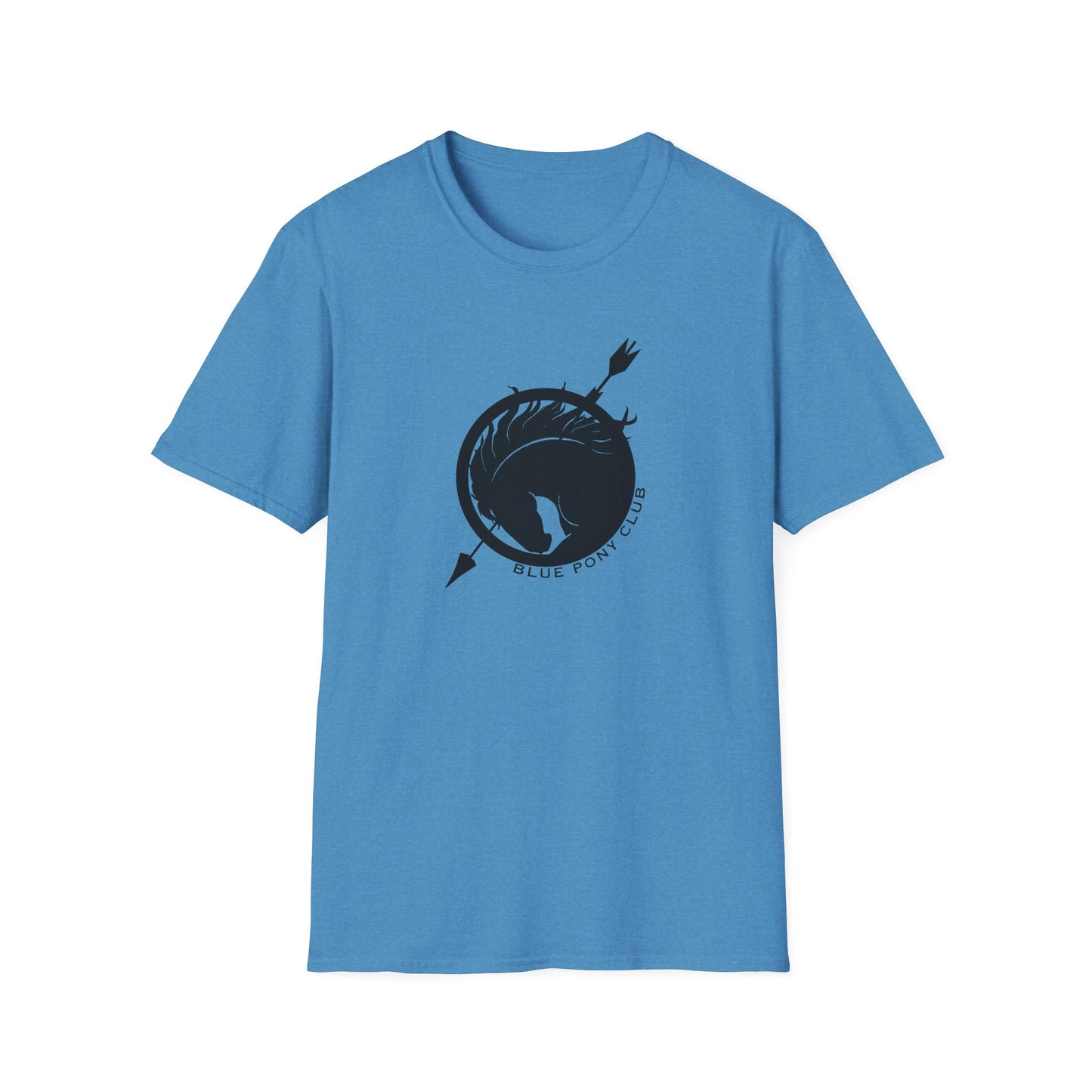 Blue Pony Club & Social Justice Message - Unisex Softstyle T-Shirt