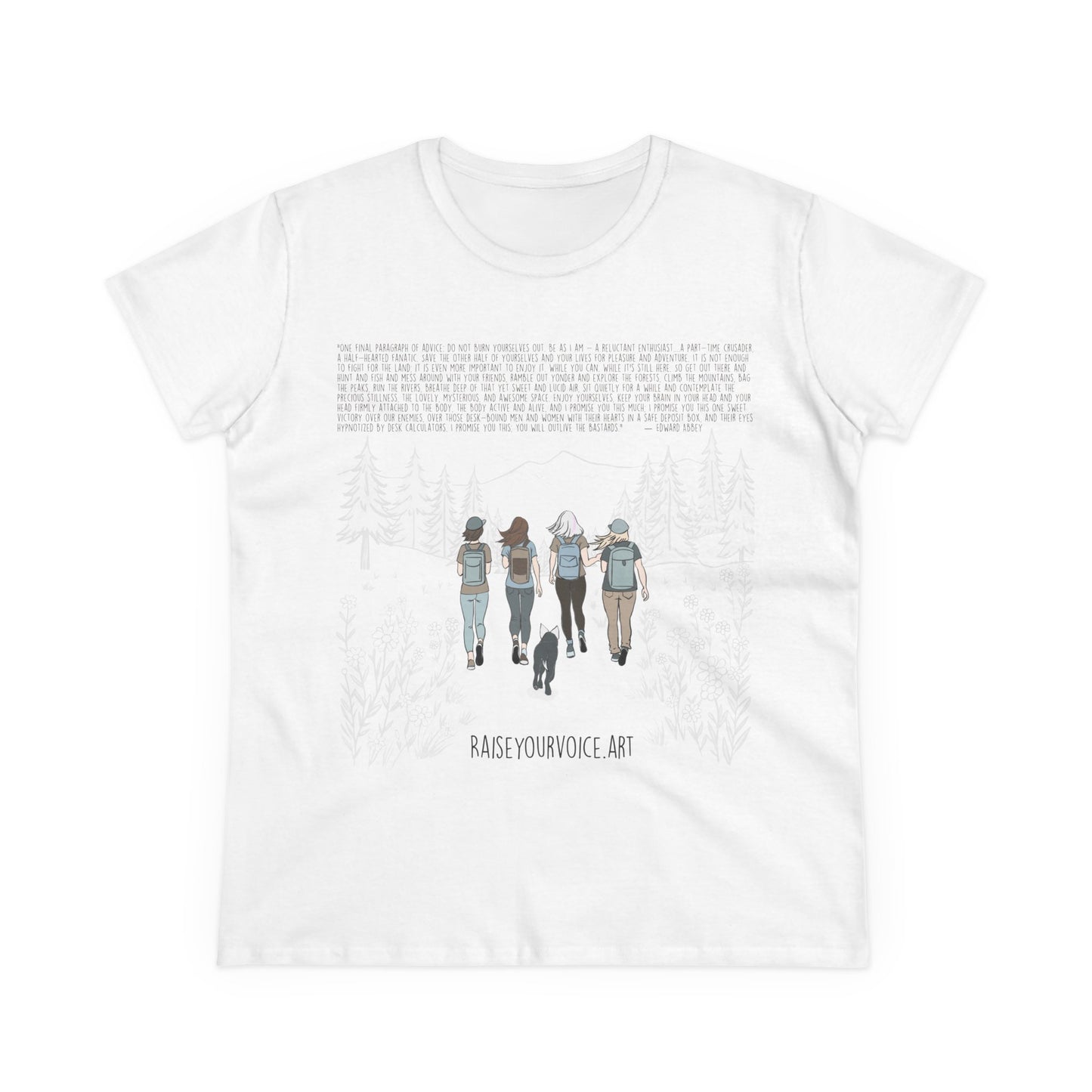 Women's Activist Tee - raiseyourvoice.art