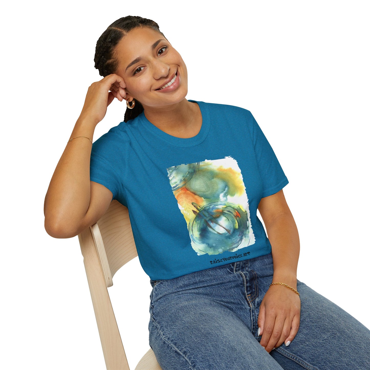 T-shirt for the fish lover, Eco-Friendly Artistic Watercolor T-Shirt | Raise Your Voice