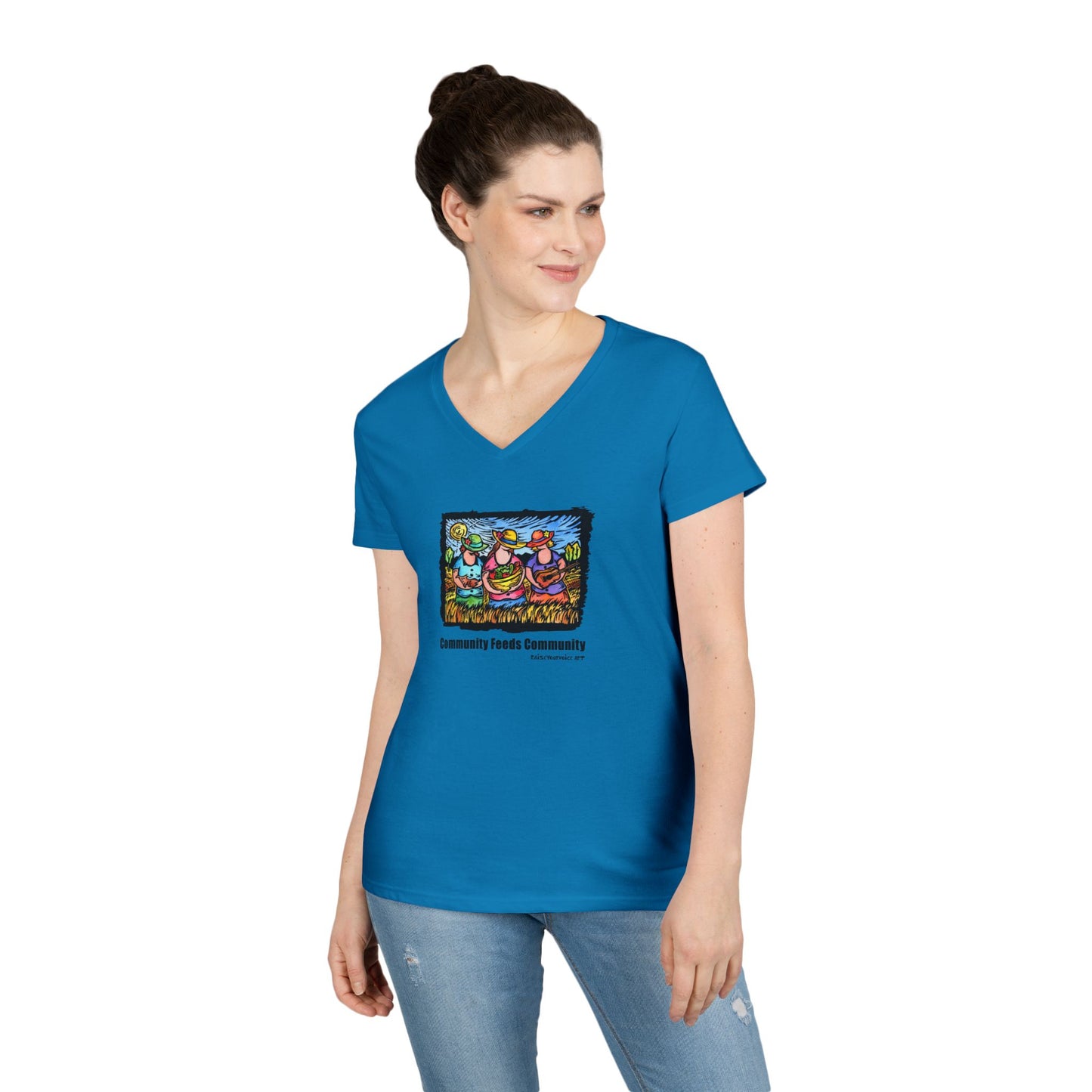 Celebrate Abundance - Community Feeds Community, Women's Tee