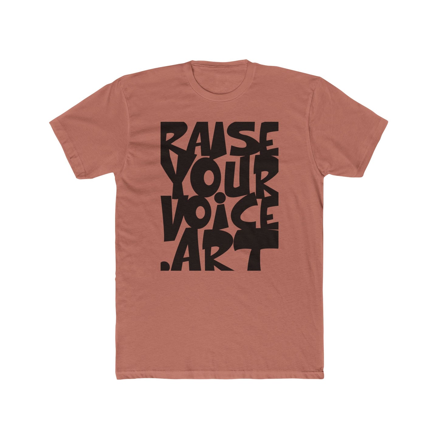 RAISEYOURVOICE.ART Unisex Cotton Crew Tee - Art. Connect. Act.