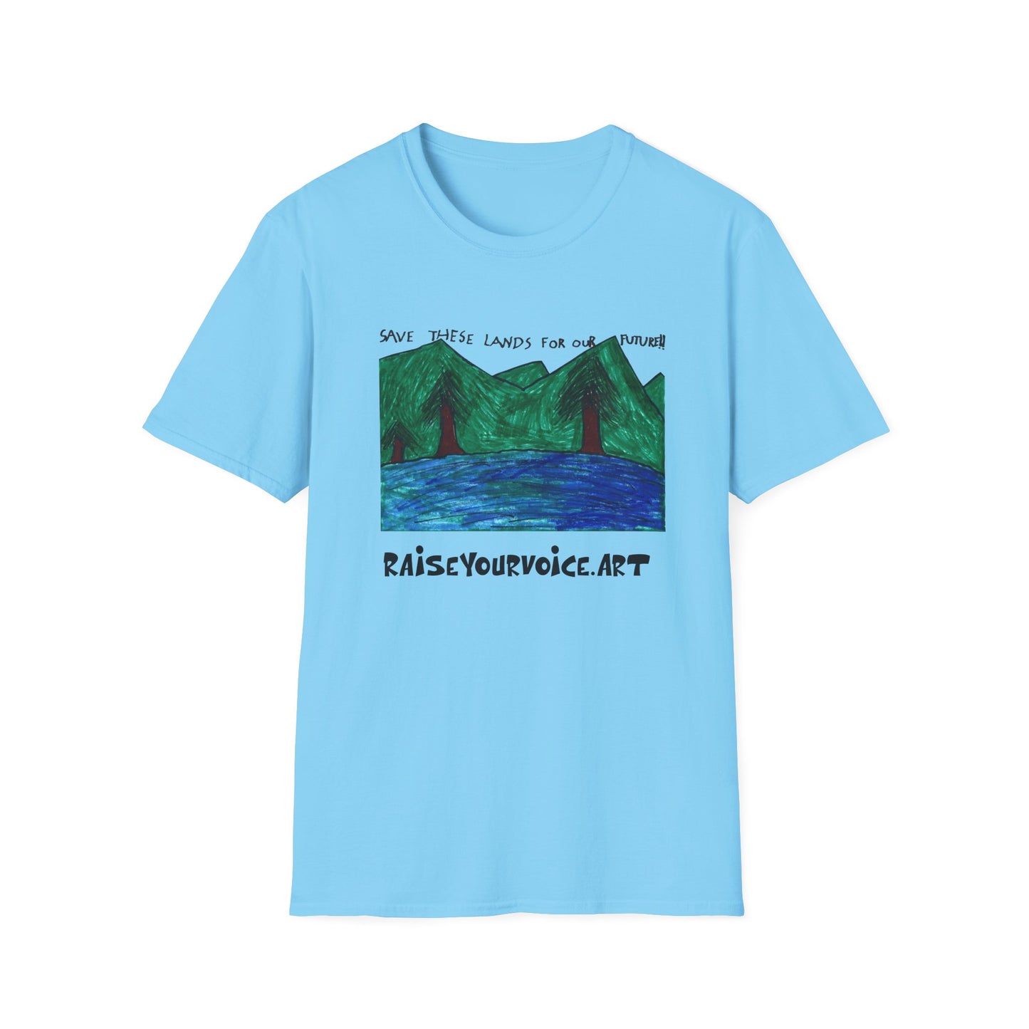Eco-Conscious Unisex T-Shirt - "Save These Lands for Our Future"