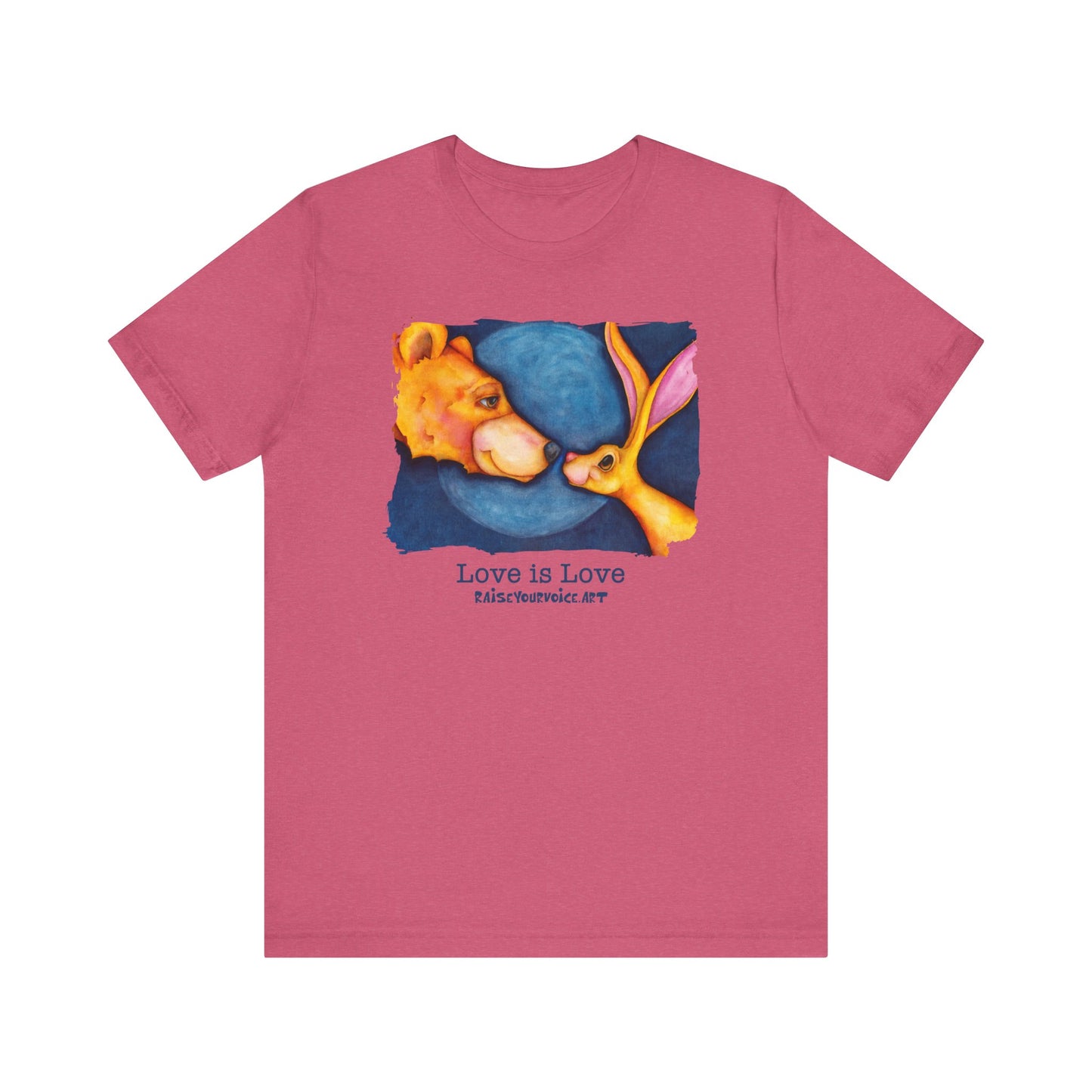 Love is Love Unisex Jersey Tee - Cute Animal 'Lovers' Shirt