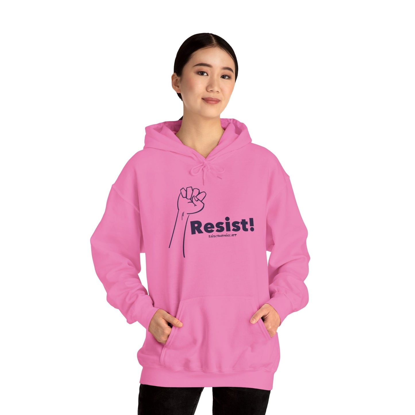 Resist! Unisex Heavy Blend Hooded Sweatshirt - Empowerment Apparel