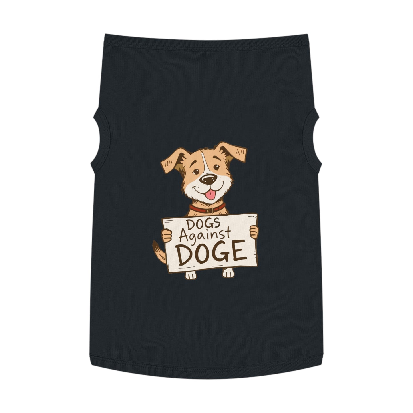 'Dogs Against DOGE' - a doggy shirt for your progressive minded dog