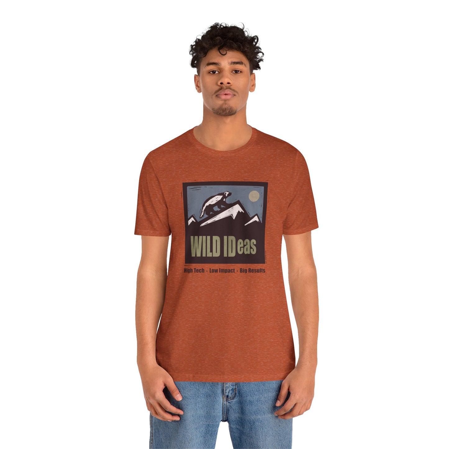 Wild Ideas Mountain Scene, unisex tee.