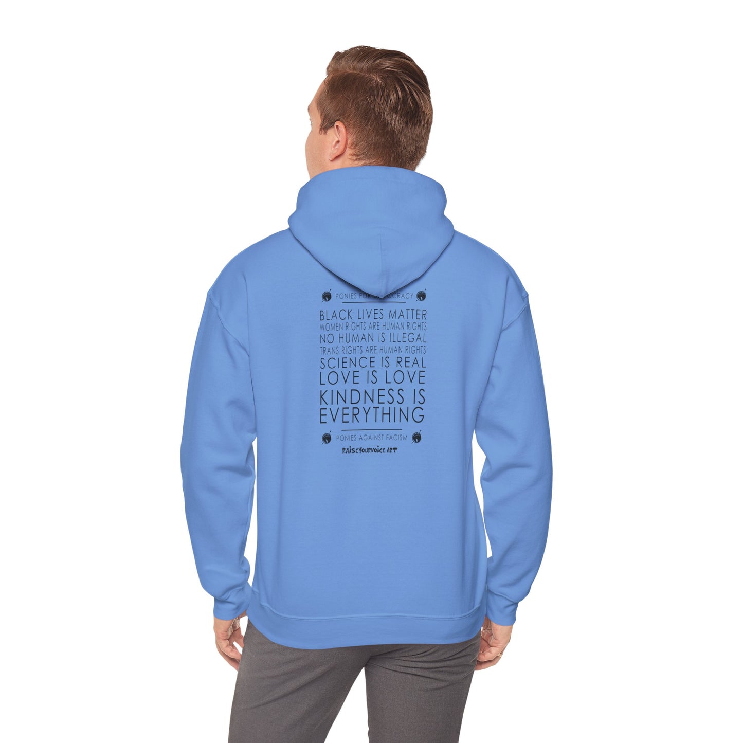 Blue Pony Club - Unisex Heavy Blend™ Hooded Sweatshirt - Love is Love, Kindness is Everything