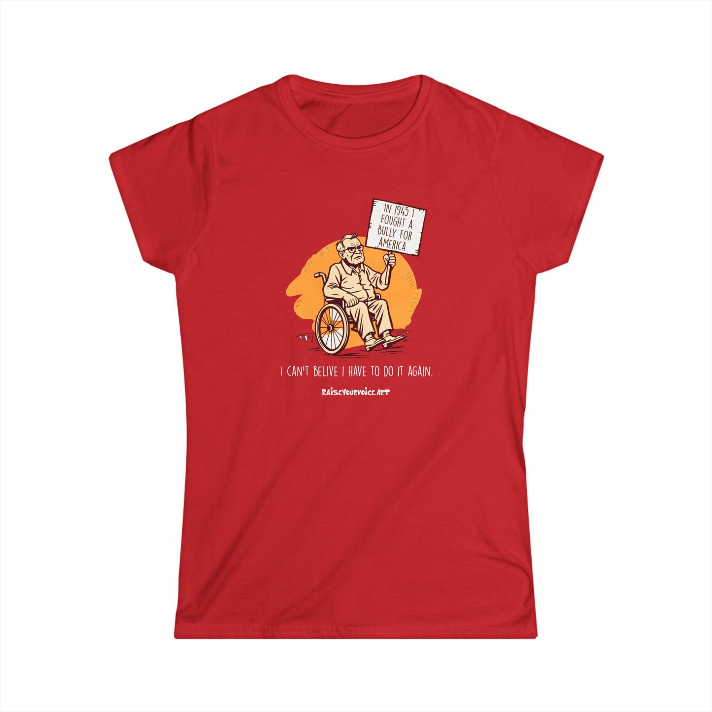 Women's Tee - Raise Your Voice Against Fighting Fascism in America