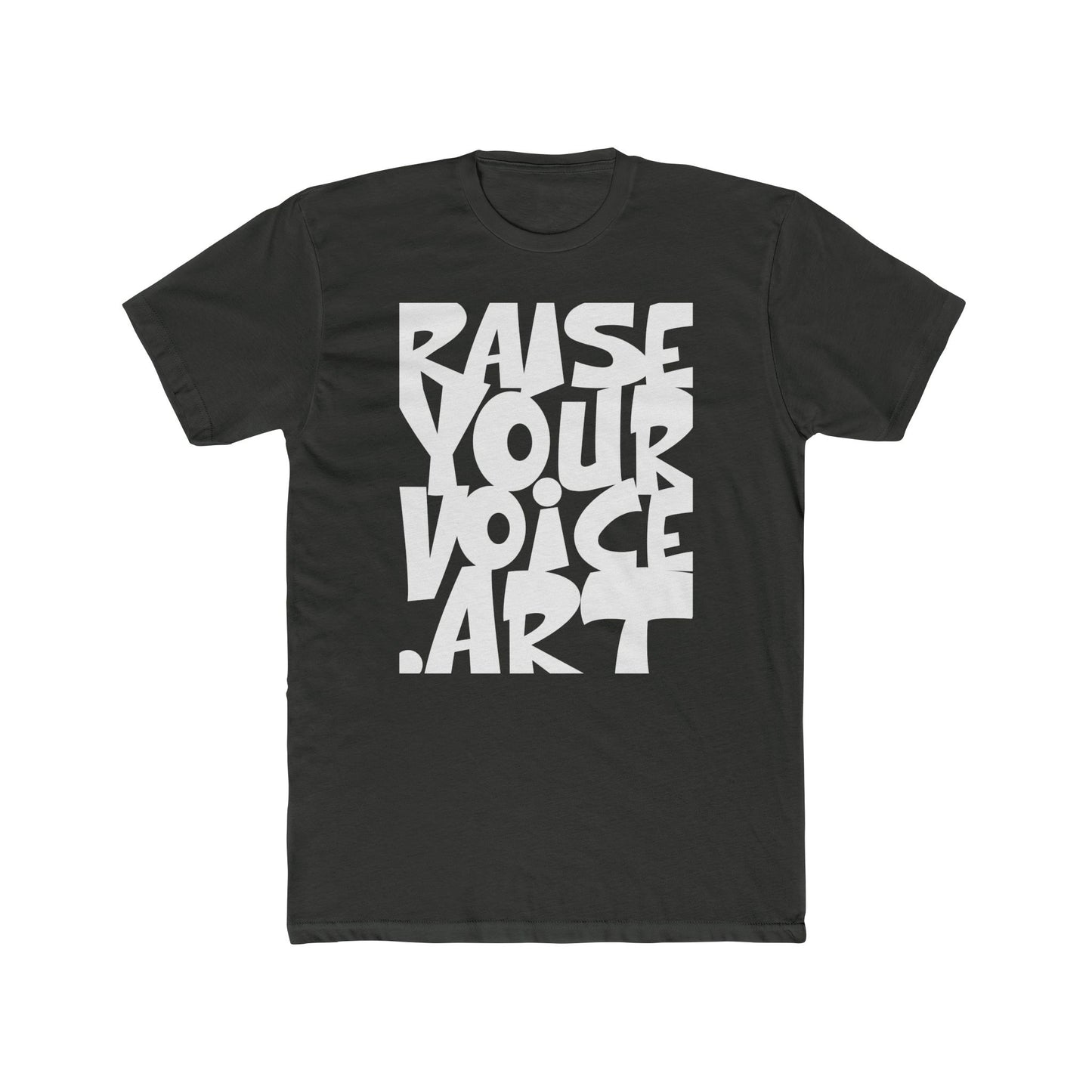 RAISEYOURVOICE.ART Unisex Cotton Crew Tee - Art. Connect. Act.