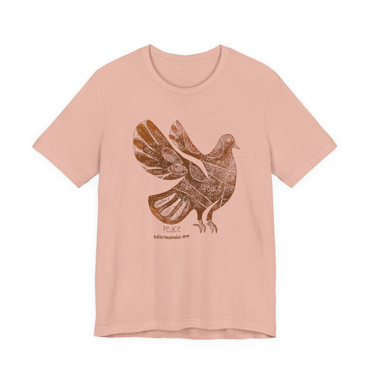 Peace Pigeon  Graphic Tee, Boho Style Clothing