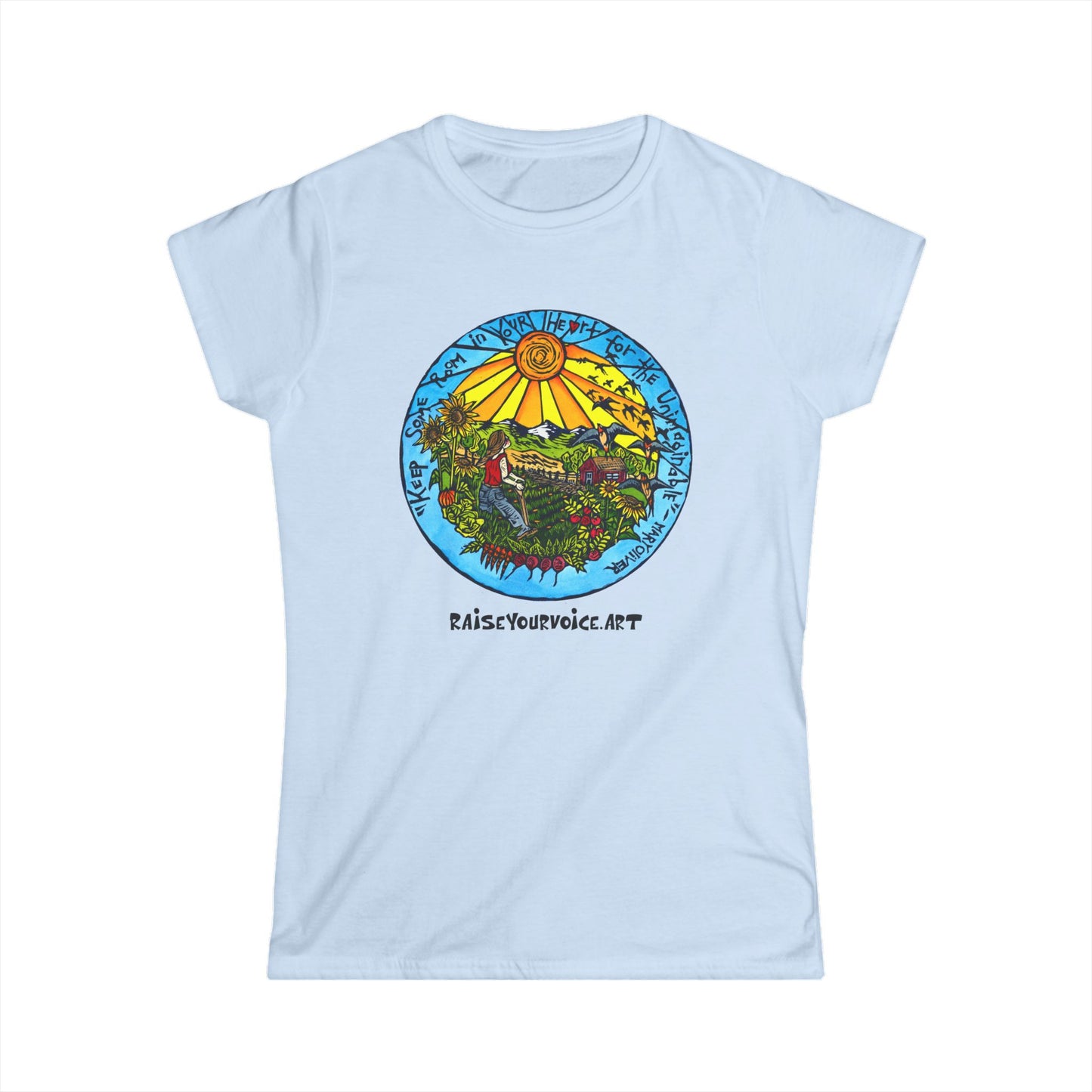 Women's Softstyle Tee - Garden and Nature Inspired Graphic Tee for Eco-Conscious Women