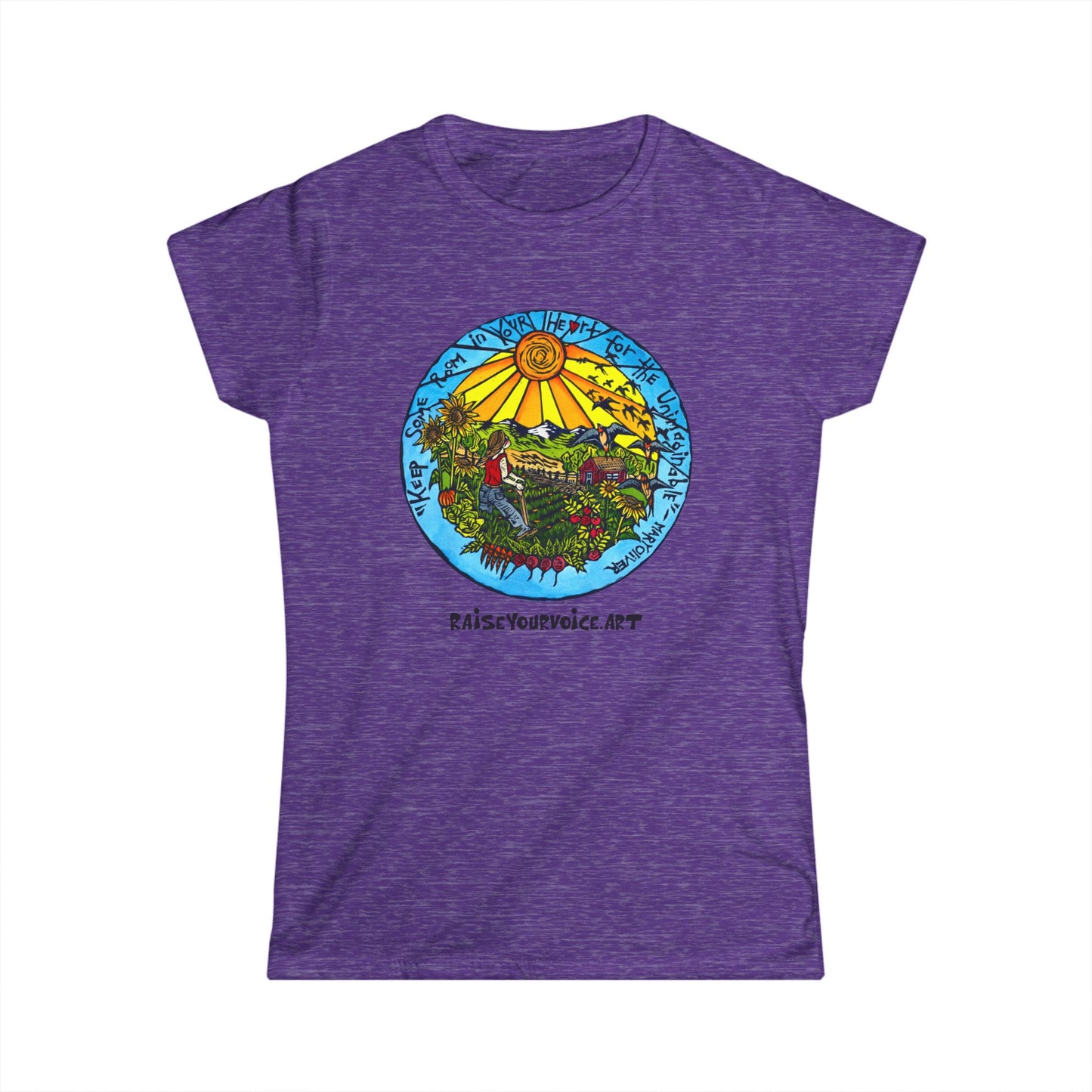 Women's Softstyle Tee - Garden and Nature Inspired Graphic Tee for Eco-Conscious Women