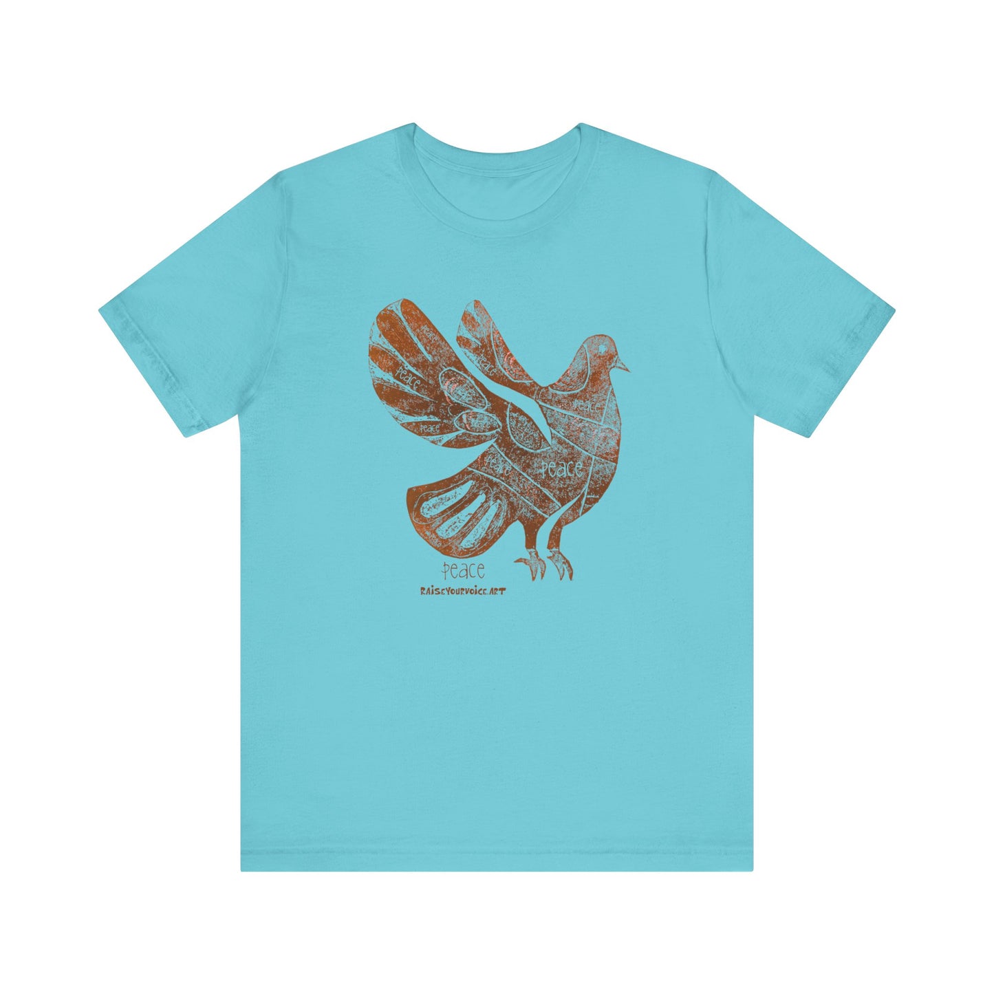 Peace Pigeon Graphic Tee, Boho Style Clothing