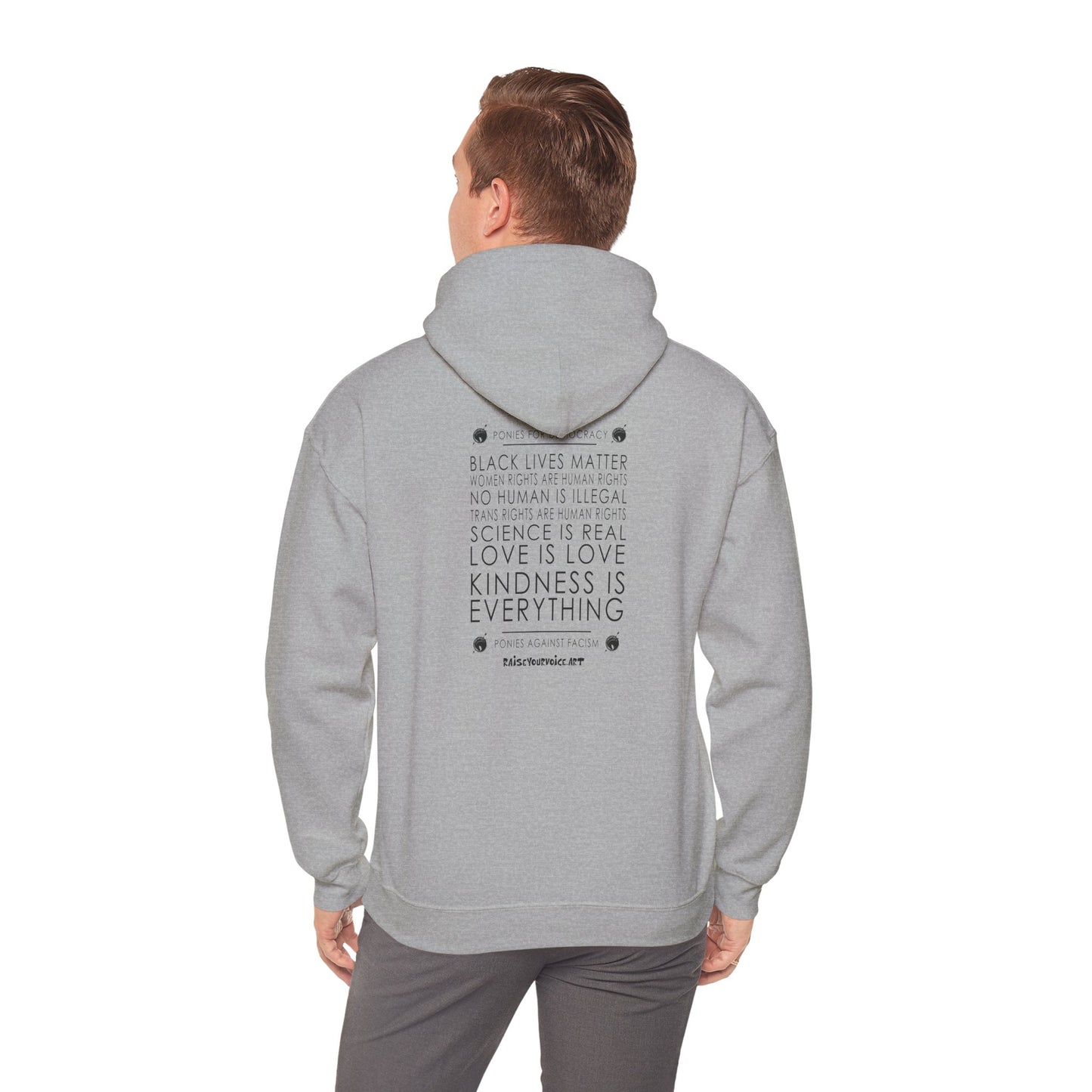 Blue Pony Club - Unisex Heavy Blend™ Hooded Sweatshirt - Love is Love, Kindness is Everything