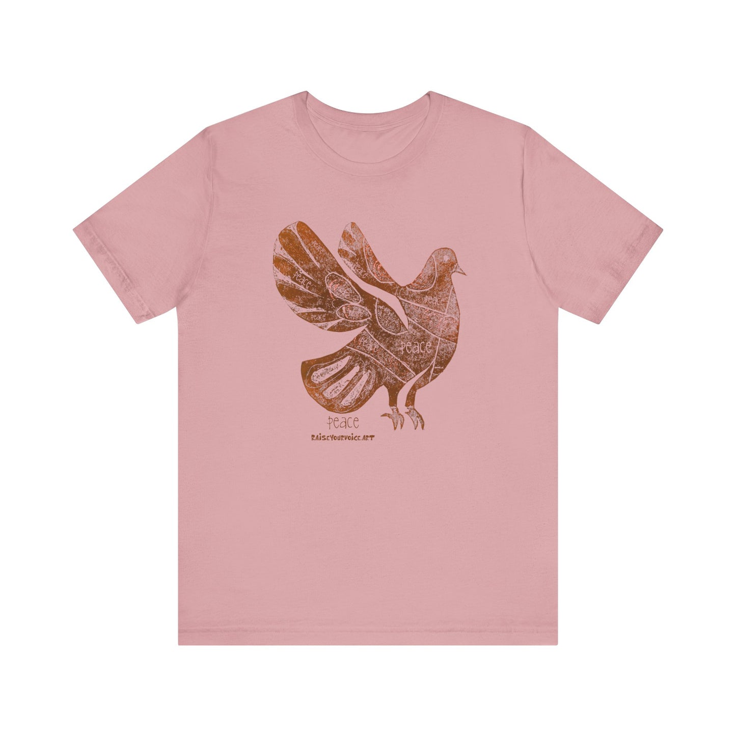 Peace Pigeon Graphic Tee, Boho Style Clothing
