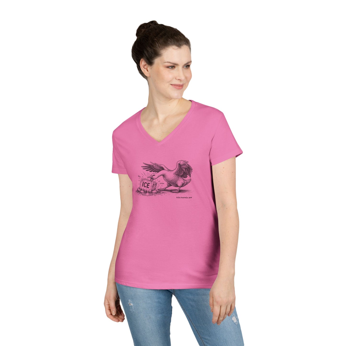 Methods of Resistance: Relentless Chaos - Goose, women's n eck tee.
