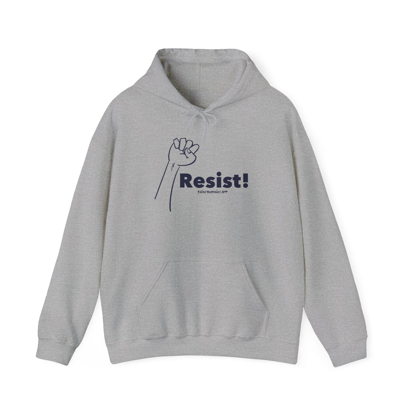 Resist! Unisex Heavy Blend Hooded Sweatshirt - Empowerment Apparel
