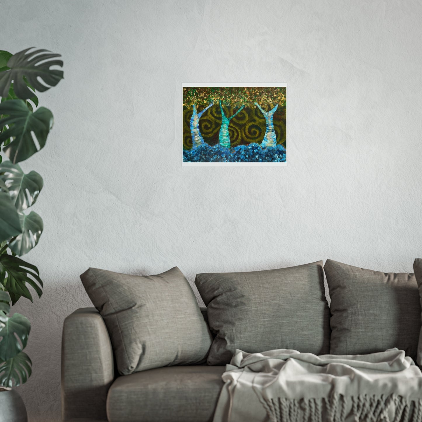 Fine Art Poster - Dancing Tree Women Earth Connection Print