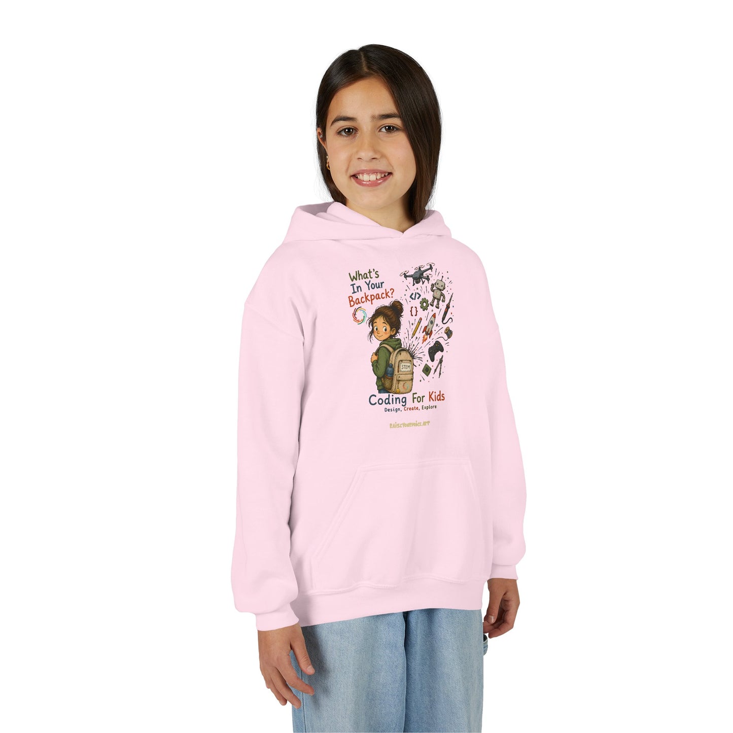 What's in Your Backpack? Youth Heavy Blend Hooded Sweatshirt