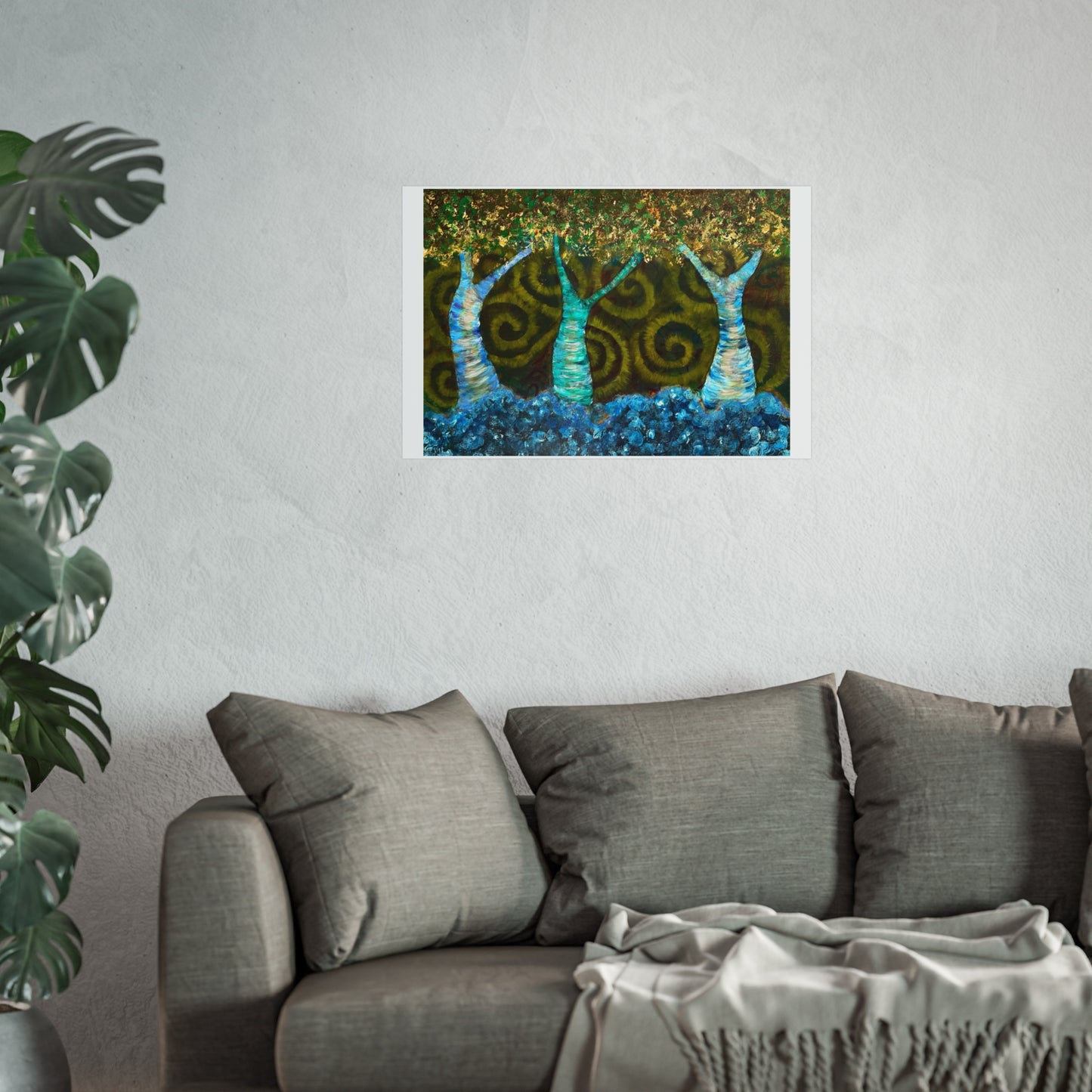 Fine Art Poster - Dancing Tree Women Earth Connection Print