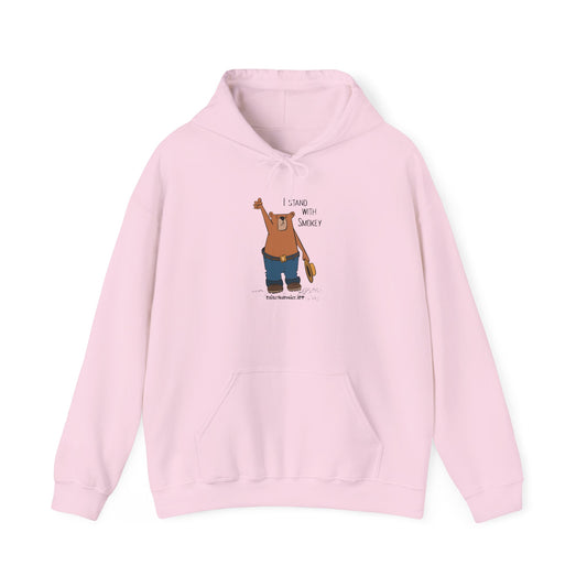 I Stand With Smokey Hoodie - Unisex Heavy Blend™ Sweatshirt for Nature Lovers