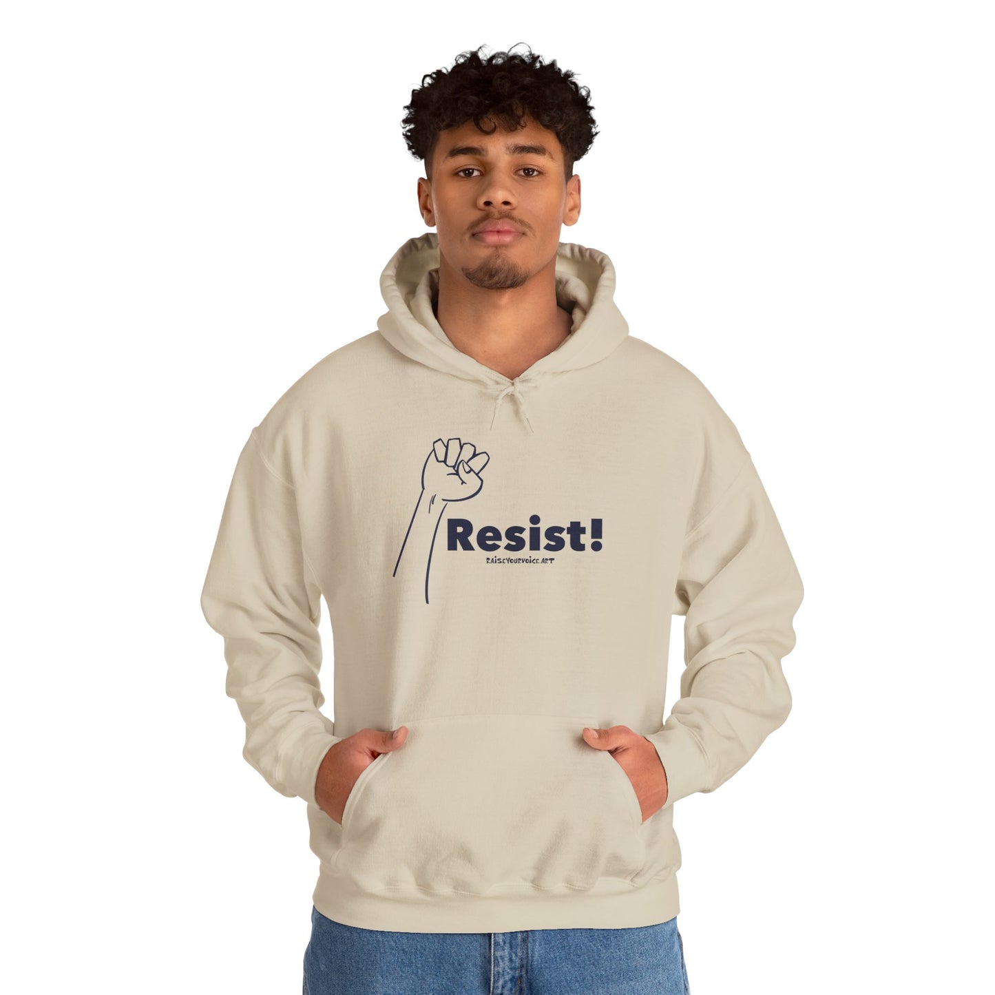 Resist! Unisex Heavy Blend Hooded Sweatshirt - Empowerment Apparel