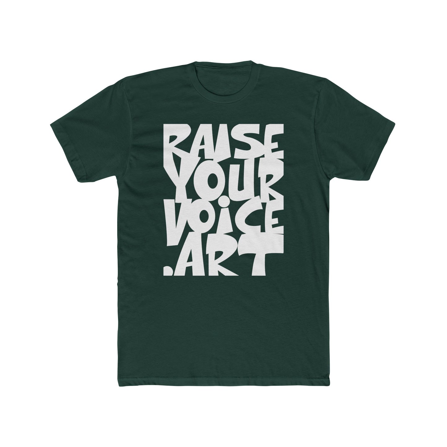 RAISEYOURVOICE.ART Unisex Cotton Crew Tee - Art. Connect. Act.