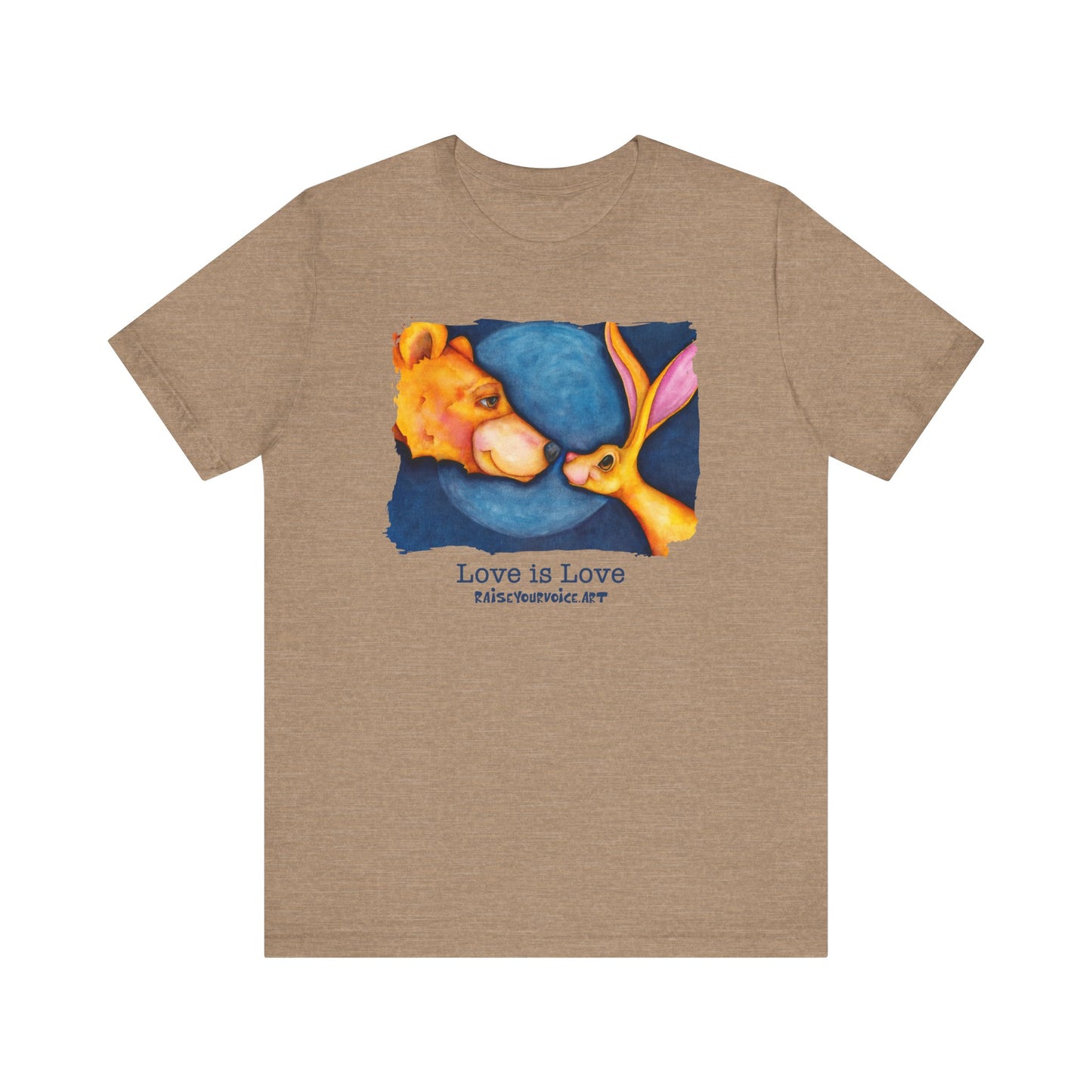 Love is Love Unisex Jersey Tee - Cute Animal 'Lovers' Shirt
