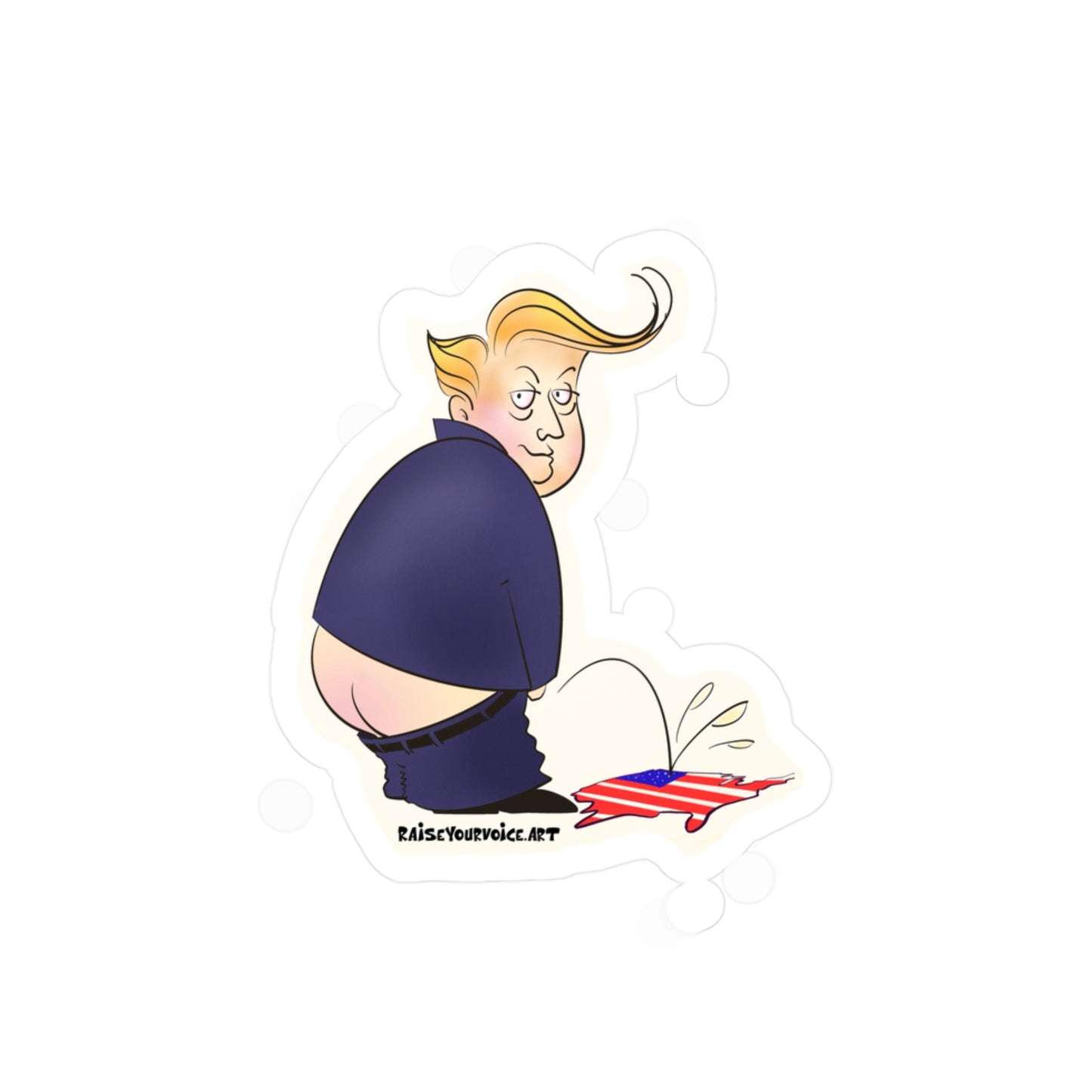 Donald the Menace Sticker - Sticker for Car, Laptop, or Water Bottle