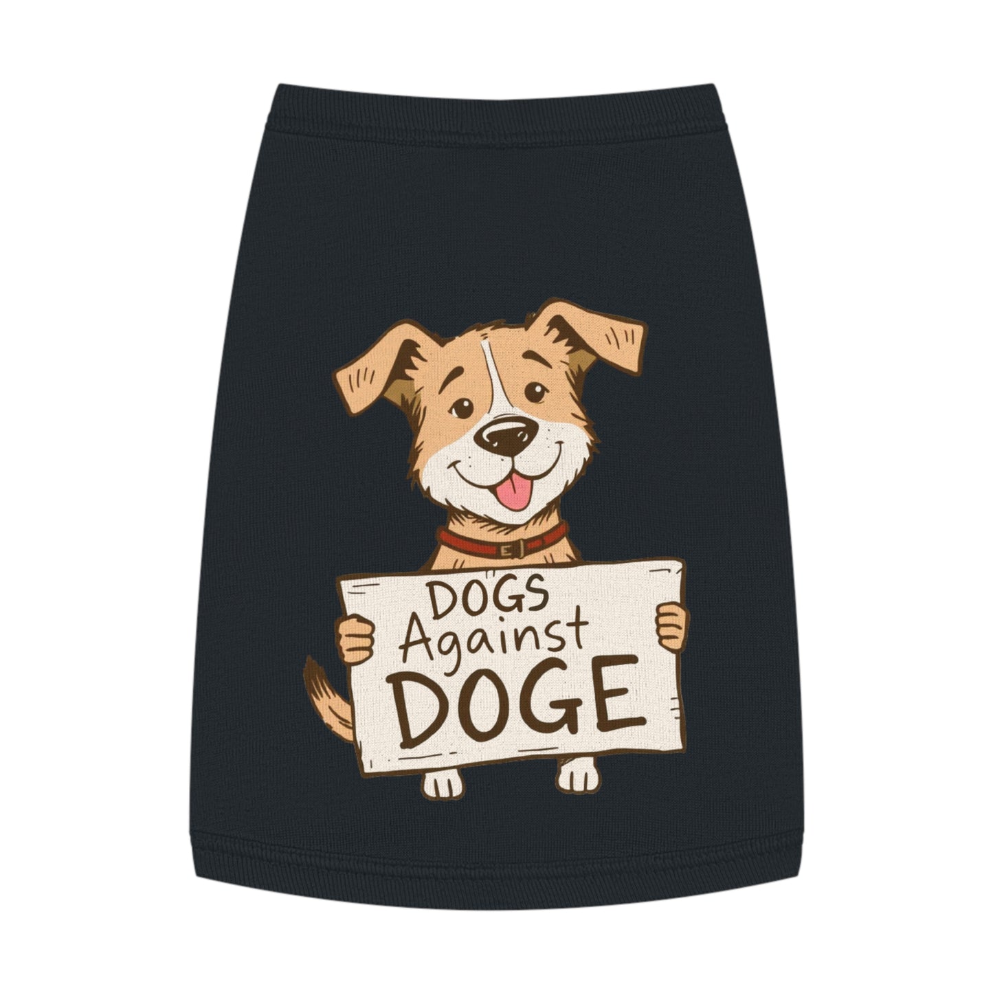 'Dogs Against DOGE' - a doggy shirt for your progressive minded dog