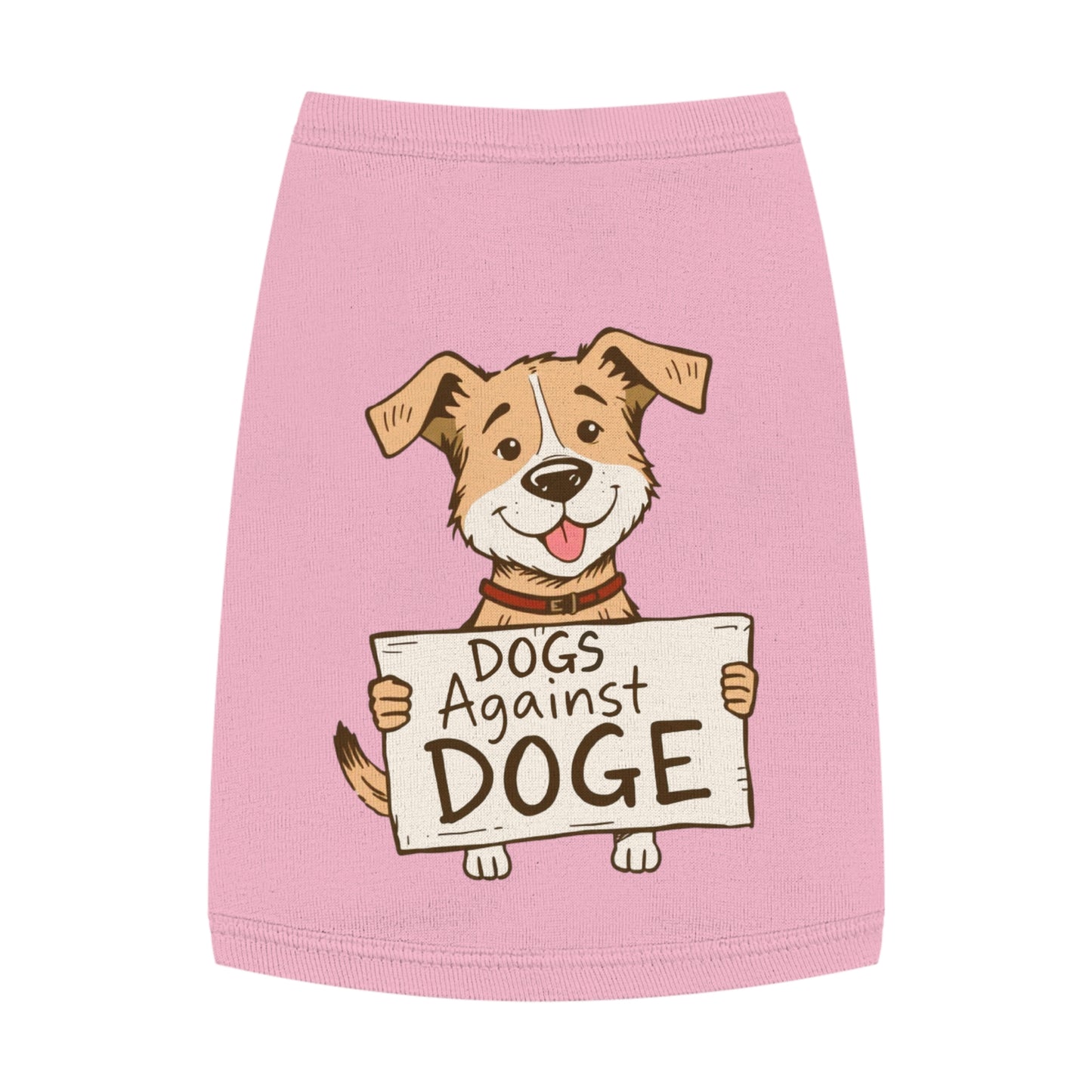 'Dogs Against DOGE' - a doggy shirt for your progressive minded dog