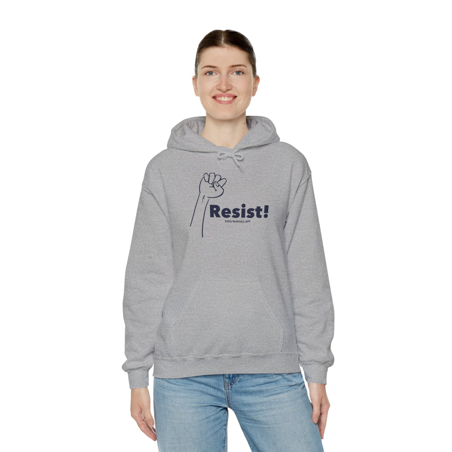 Resist! Unisex Heavy Blend Hooded Sweatshirt - Empowerment Apparel