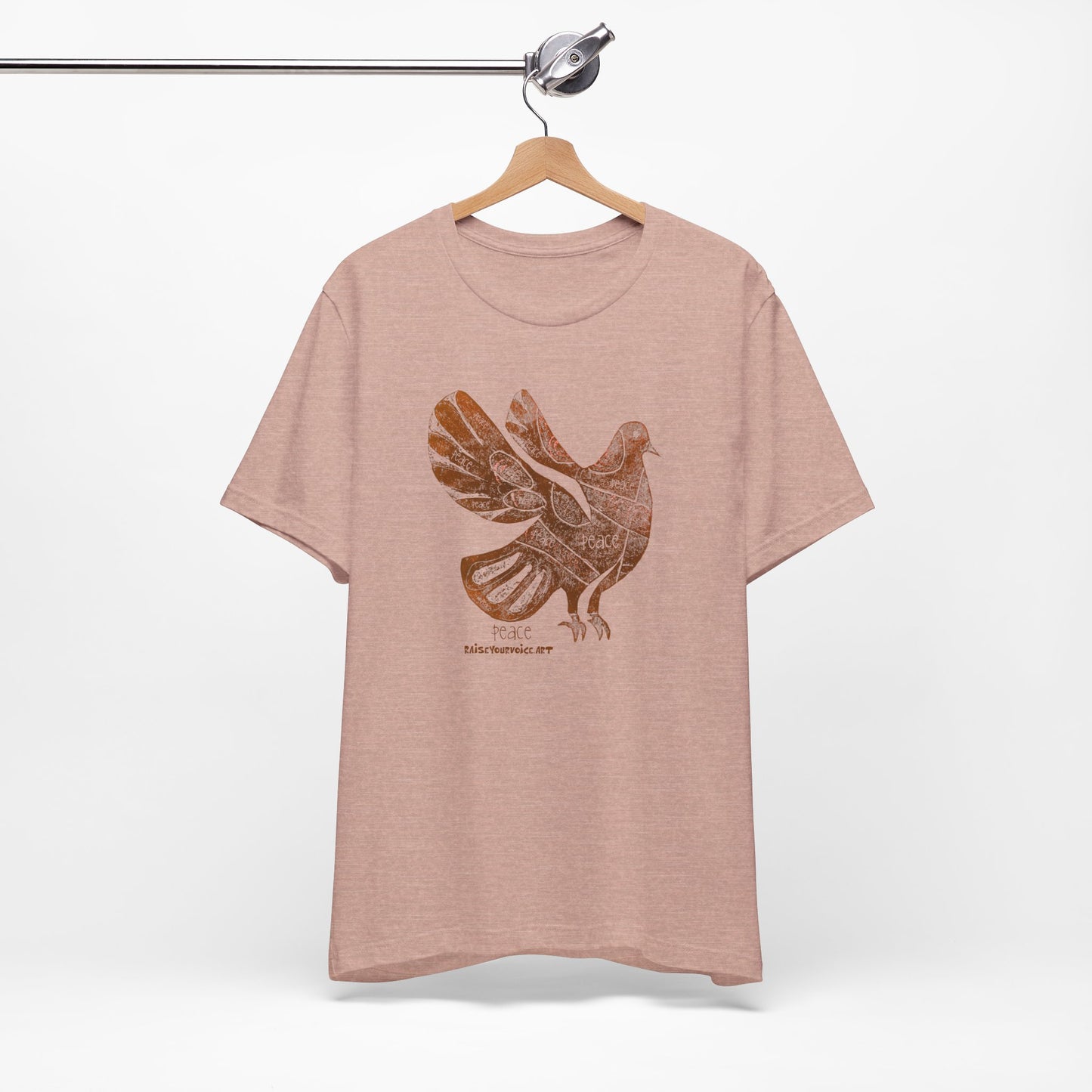 Peace Pigeon Graphic Tee - Unisex Jersey Short Sleeve T-Shirt
