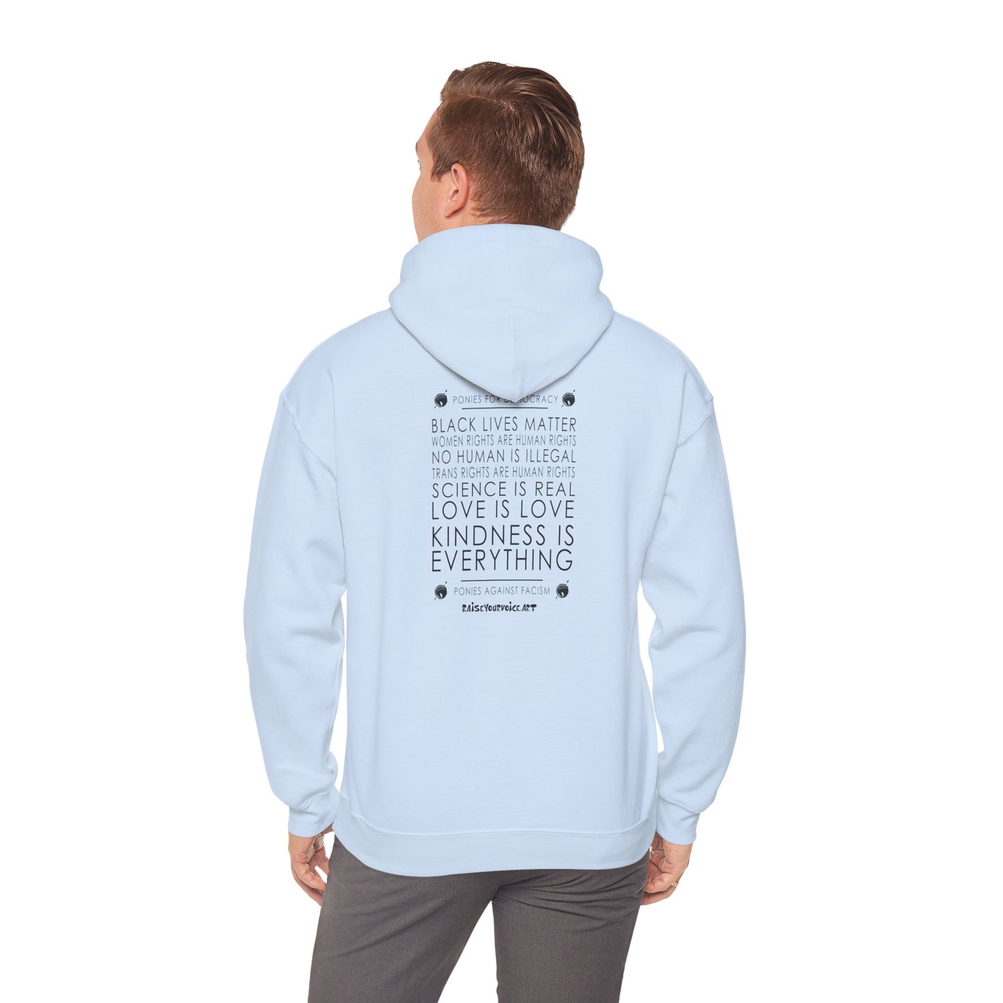Blue Pony Club - Unisex Heavy Blend™ Hooded Sweatshirt - Love is Love, Kindness is Everything
