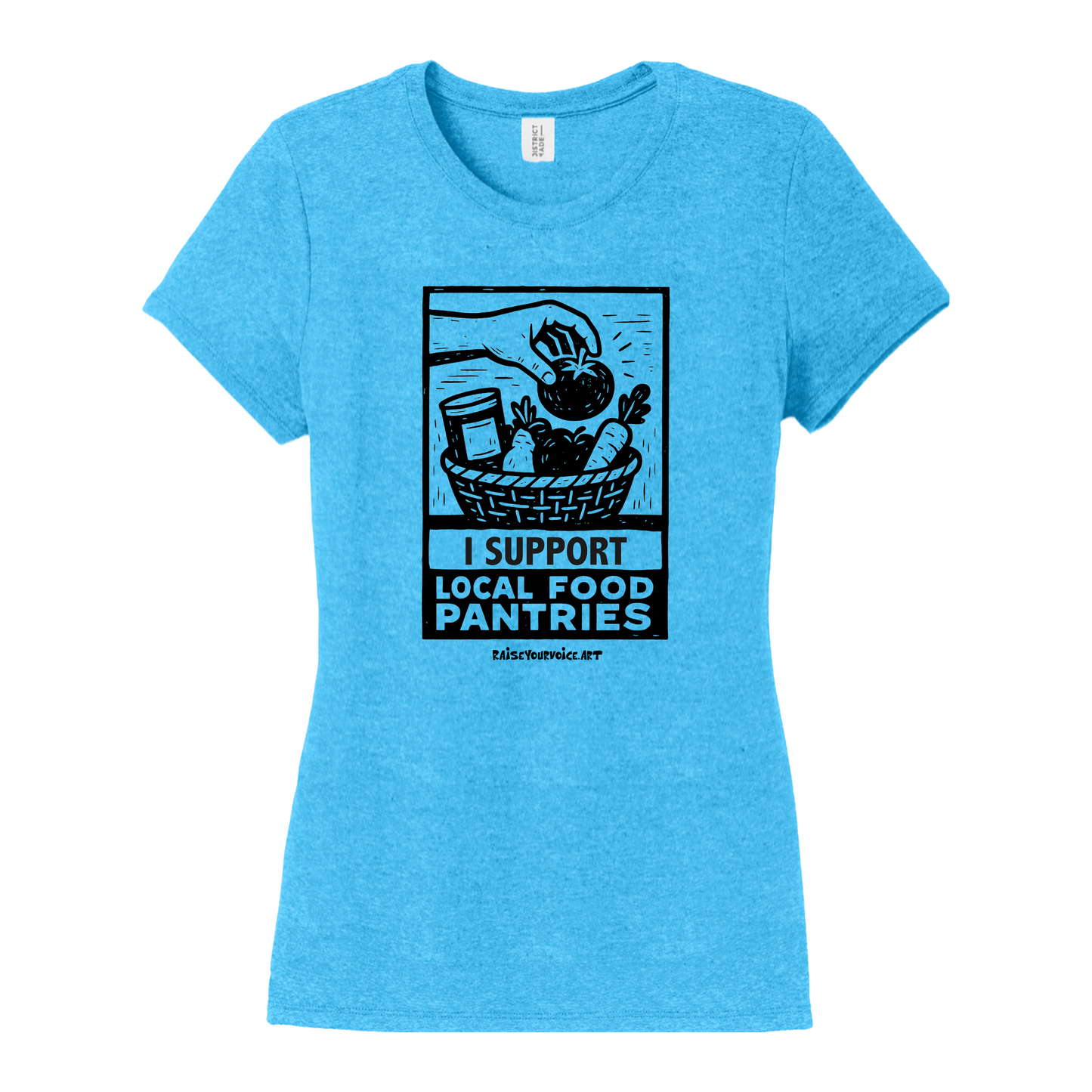 I Support Local Food Pantries, Food Security Awareness Women's Tee