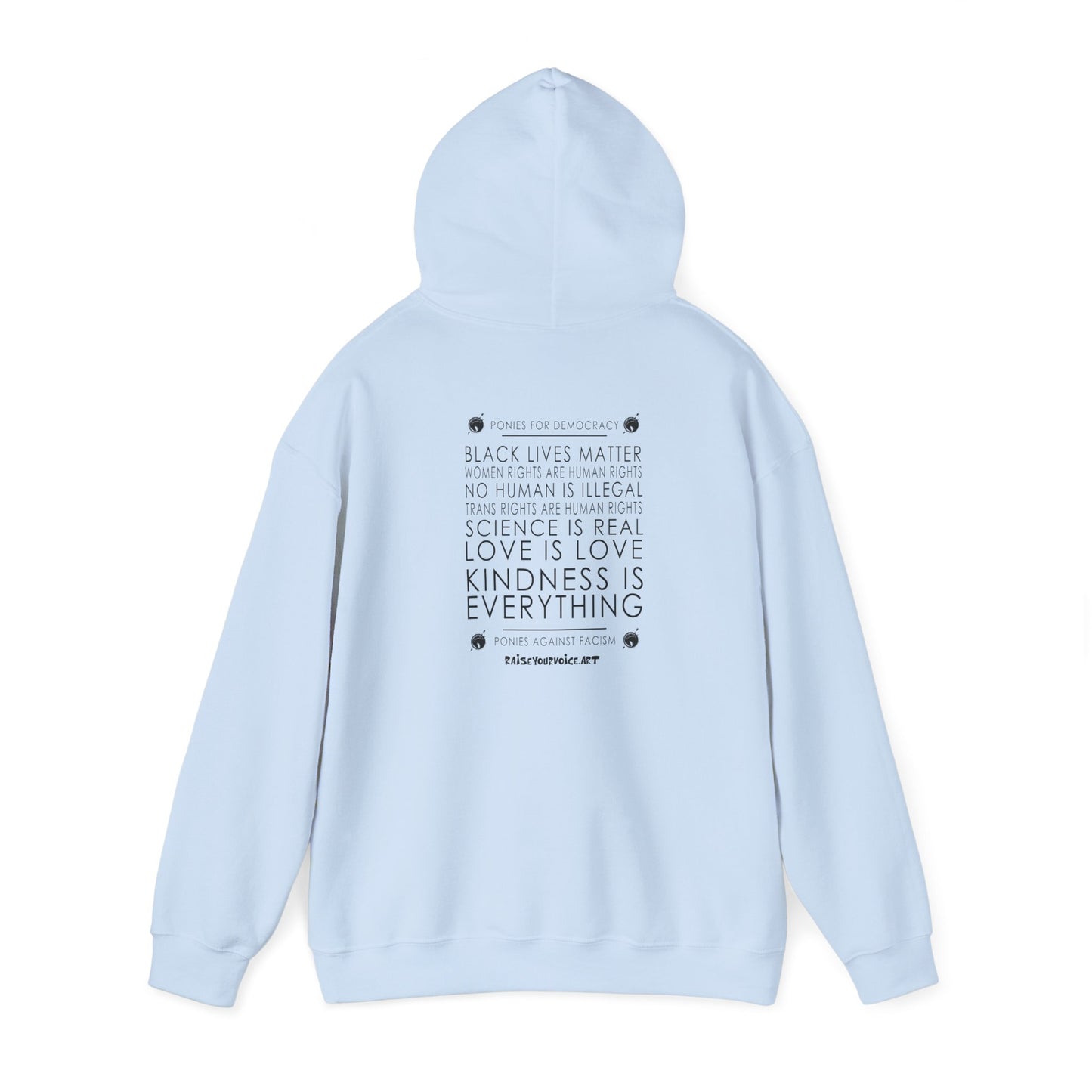 Blue Pony Club - Unisex Heavy Blend™ Hooded Sweatshirt - Love is Love, Kindness is Everything