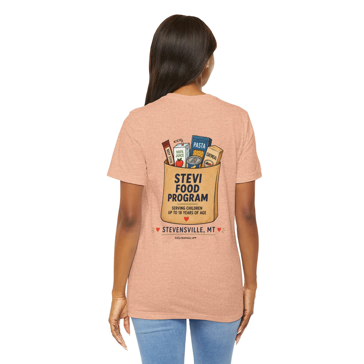 Stevi Food Program Grocery Bag – Unisex Jersey Short Sleeve Tee