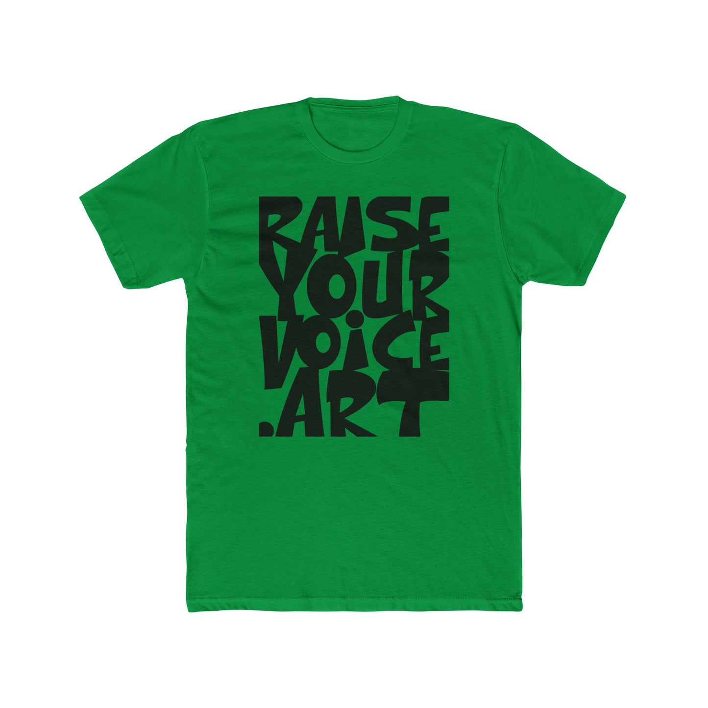RAISEYOURVOICE.ART Unisex Cotton Crew Tee - Art. Connect. Act.