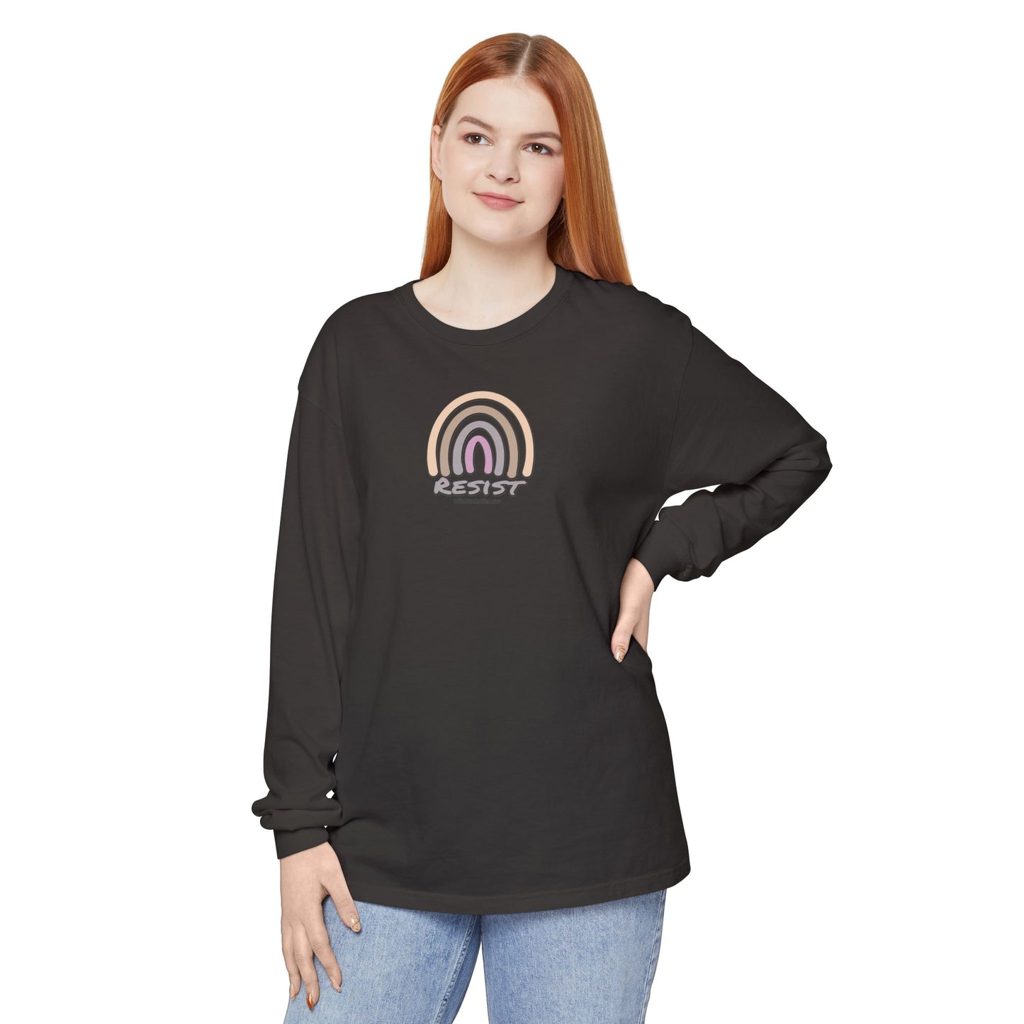 Resist Rainbow, long sleeve tee