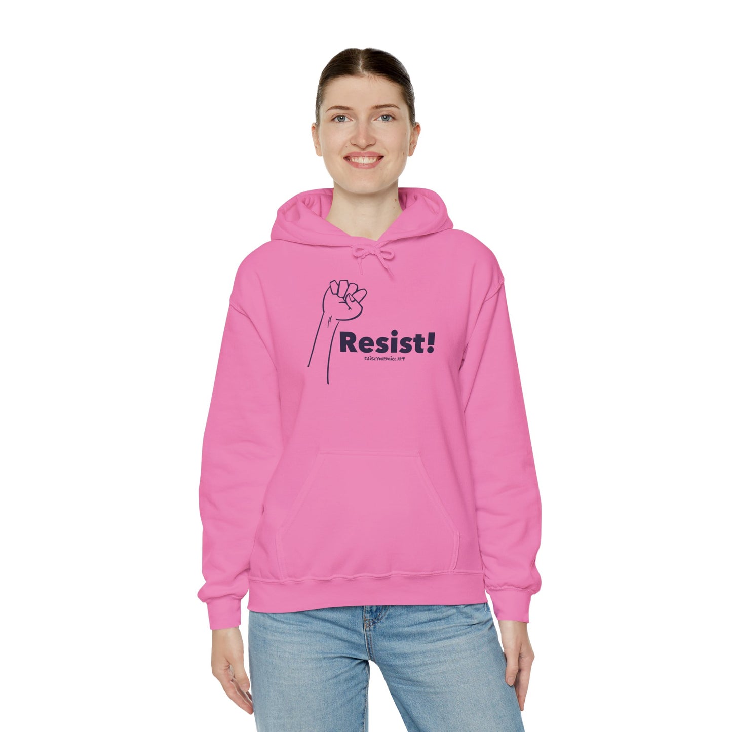 Resist! Unisex Heavy Blend Hooded Sweatshirt - Empowerment Apparel