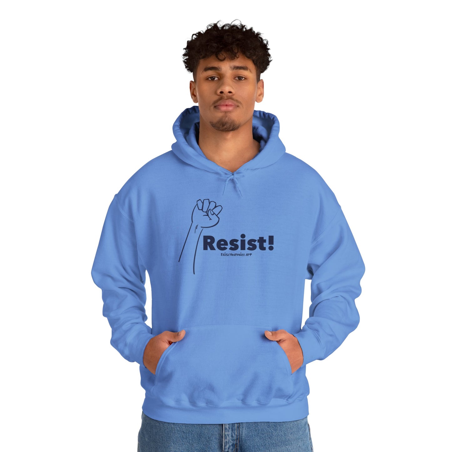 Resist! Unisex Heavy Blend Hooded Sweatshirt - Empowerment Apparel