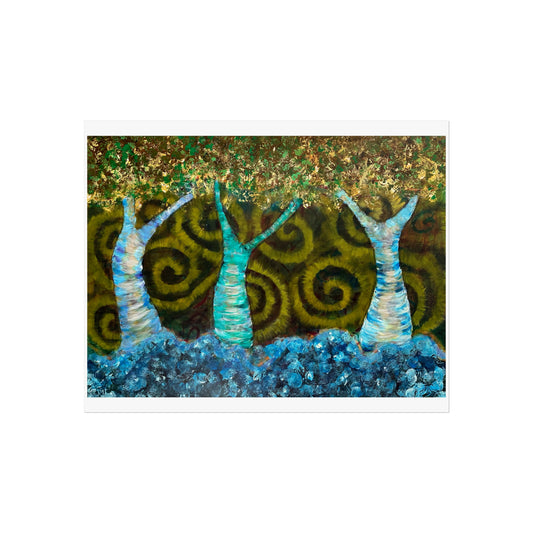 Fine Art Poster - Dancing Tree Women Earth Connection Print