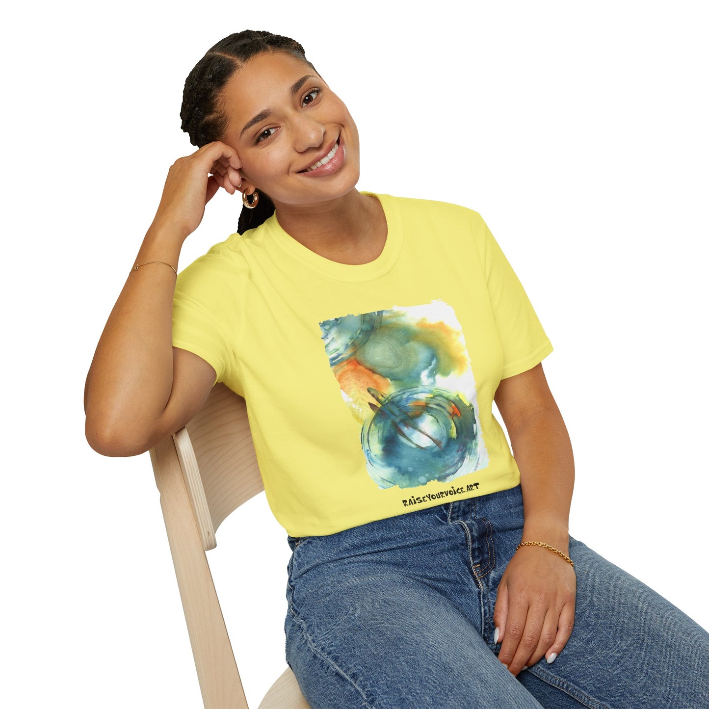 T-shirt for the fish lover, Eco-Friendly Artistic Watercolor T-Shirt | Raise Your Voice