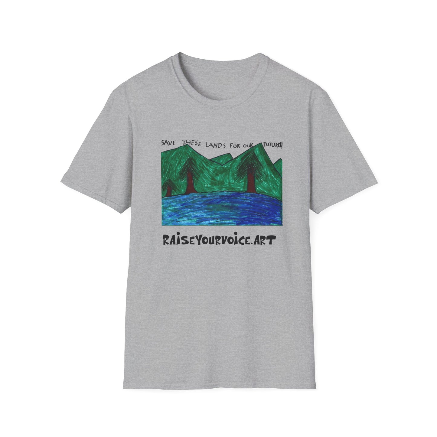 Eco-Conscious Unisex T-Shirt - "Save These Lands for Our Future"