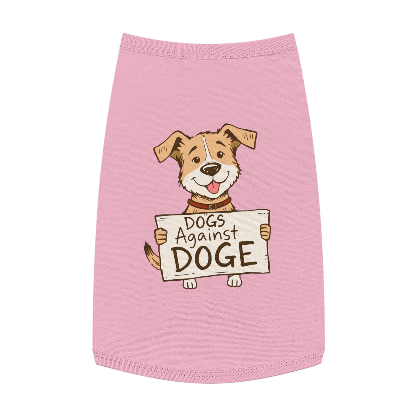 'Dogs Against DOGE' - a doggy shirt for your progressive minded dog