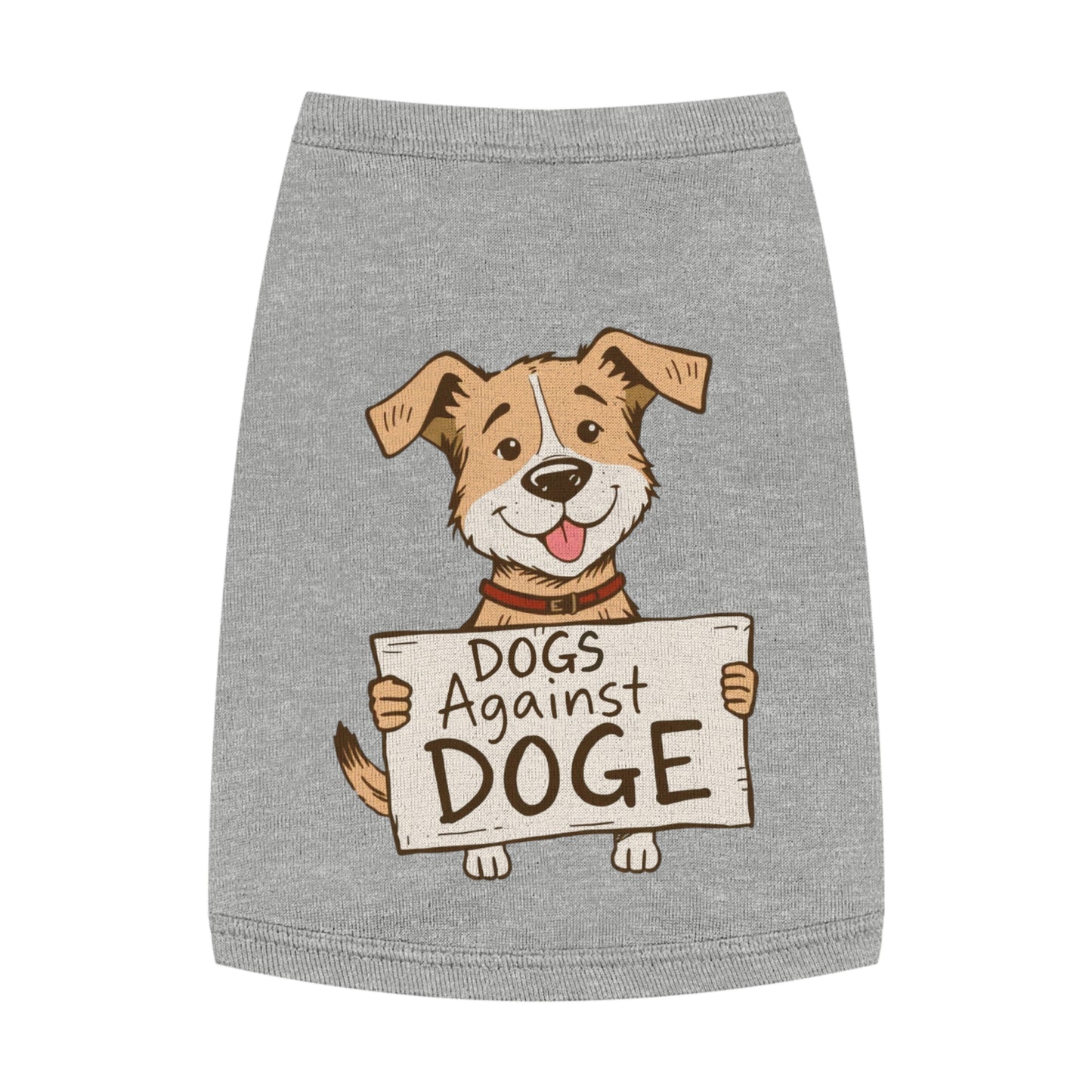 'Dogs Against DOGE' - a doggy shirt for your progressive minded dog