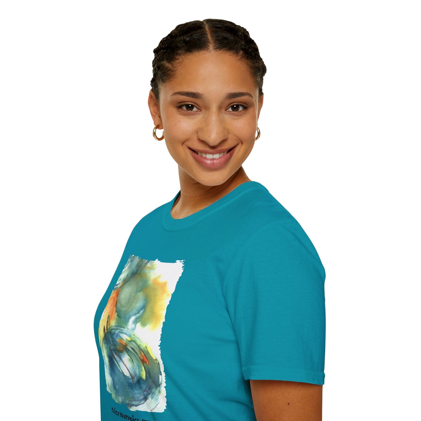 T-shirt for the fish lover, Eco-Friendly Artistic Watercolor T-Shirt | Raise Your Voice