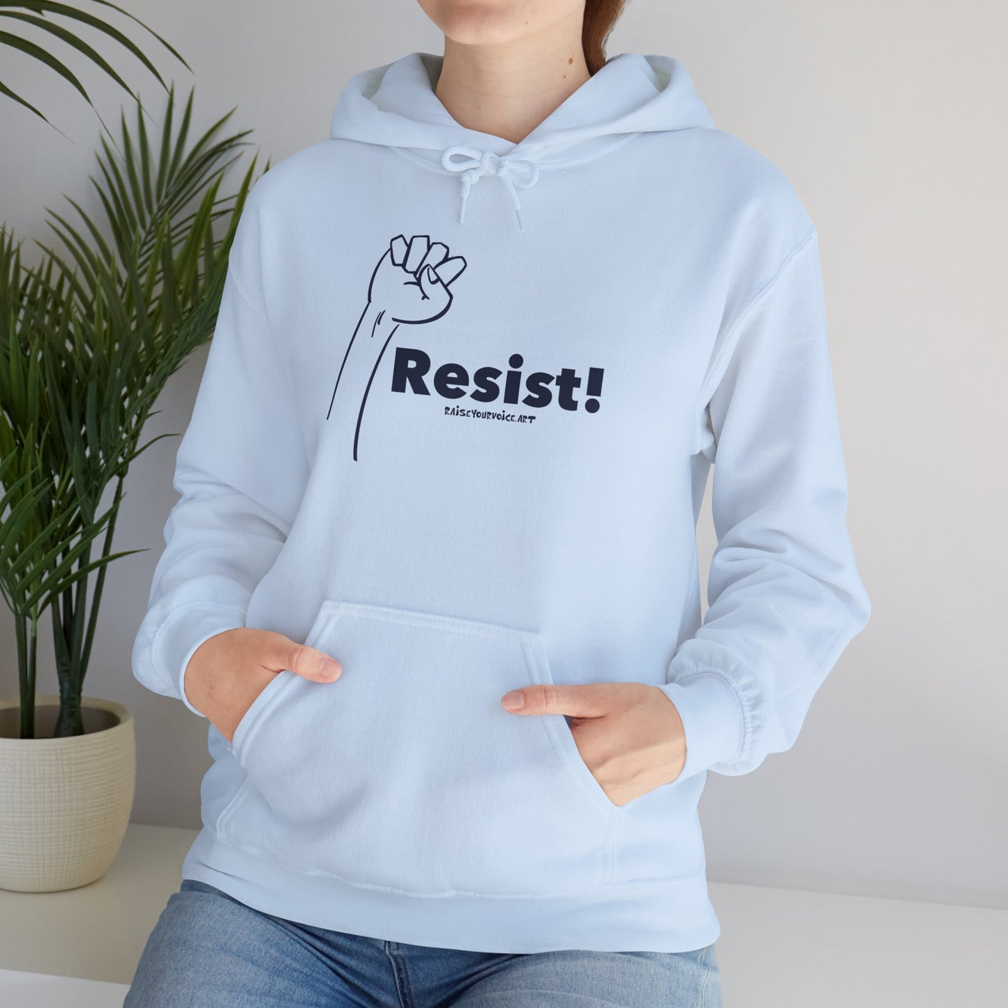 Resist! Unisex Heavy Blend Hooded Sweatshirt - Empowerment Apparel