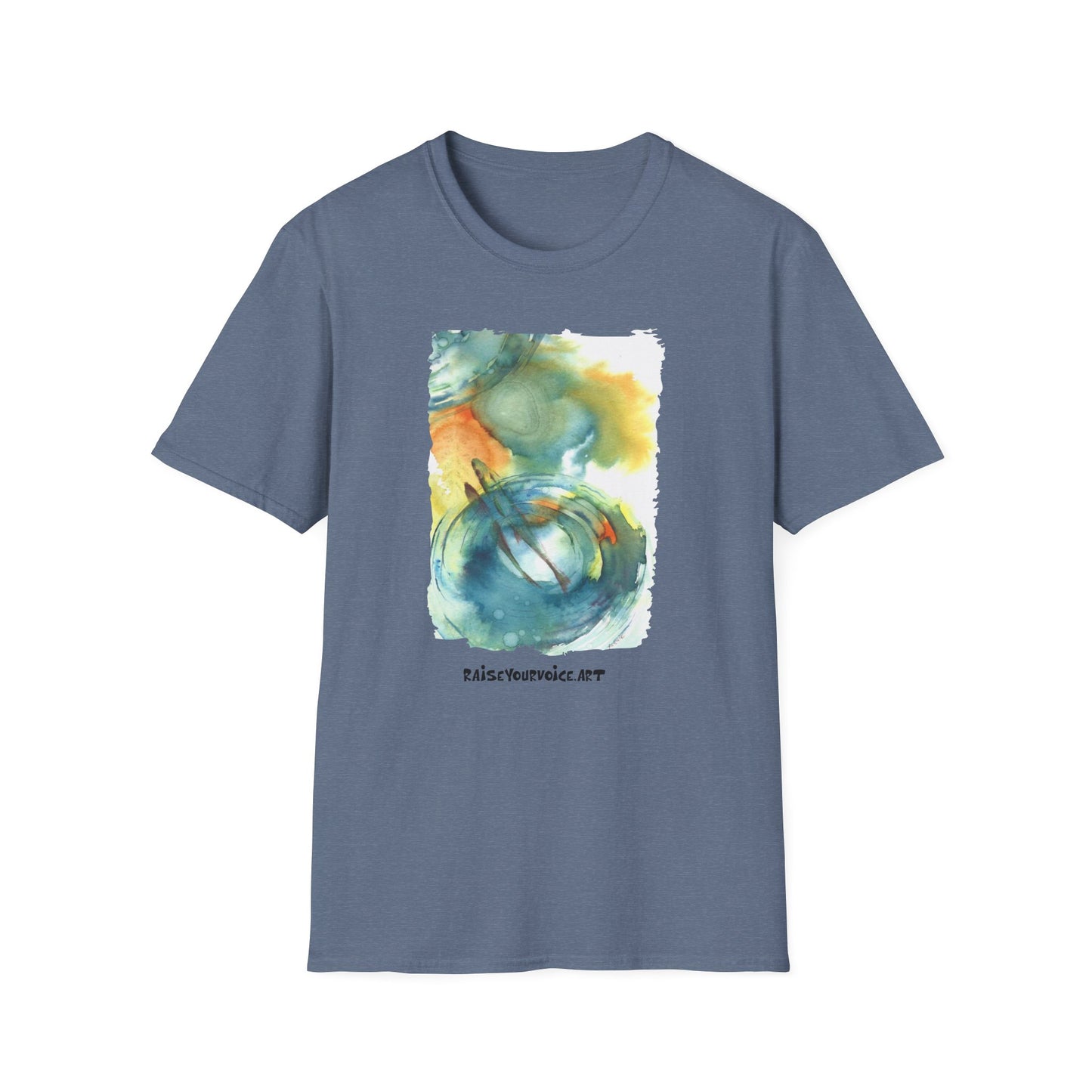 T-shirt for the fish lover, Eco-Friendly Artistic Watercolor T-Shirt | Raise Your Voice