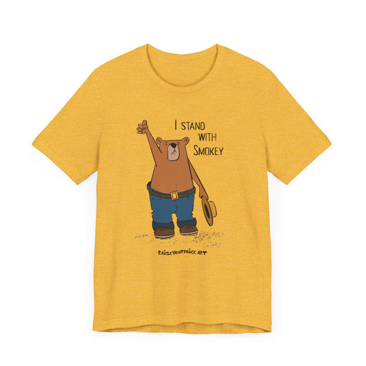 I Stand With Smokey Bear Unisex Tee - Nature Advocacy T-Shirt